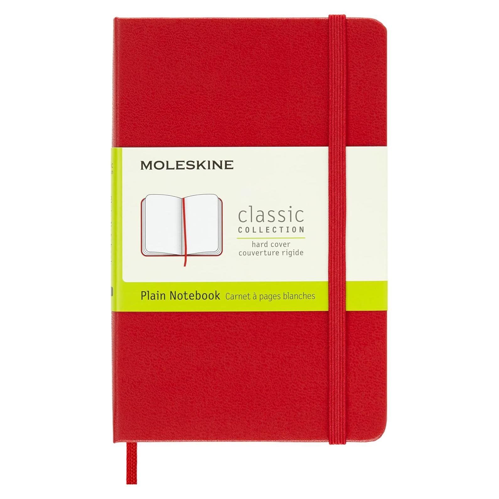 Cuaderno Moleskine Clásico Tapa Dura Pocket Rojo 192 Páginas