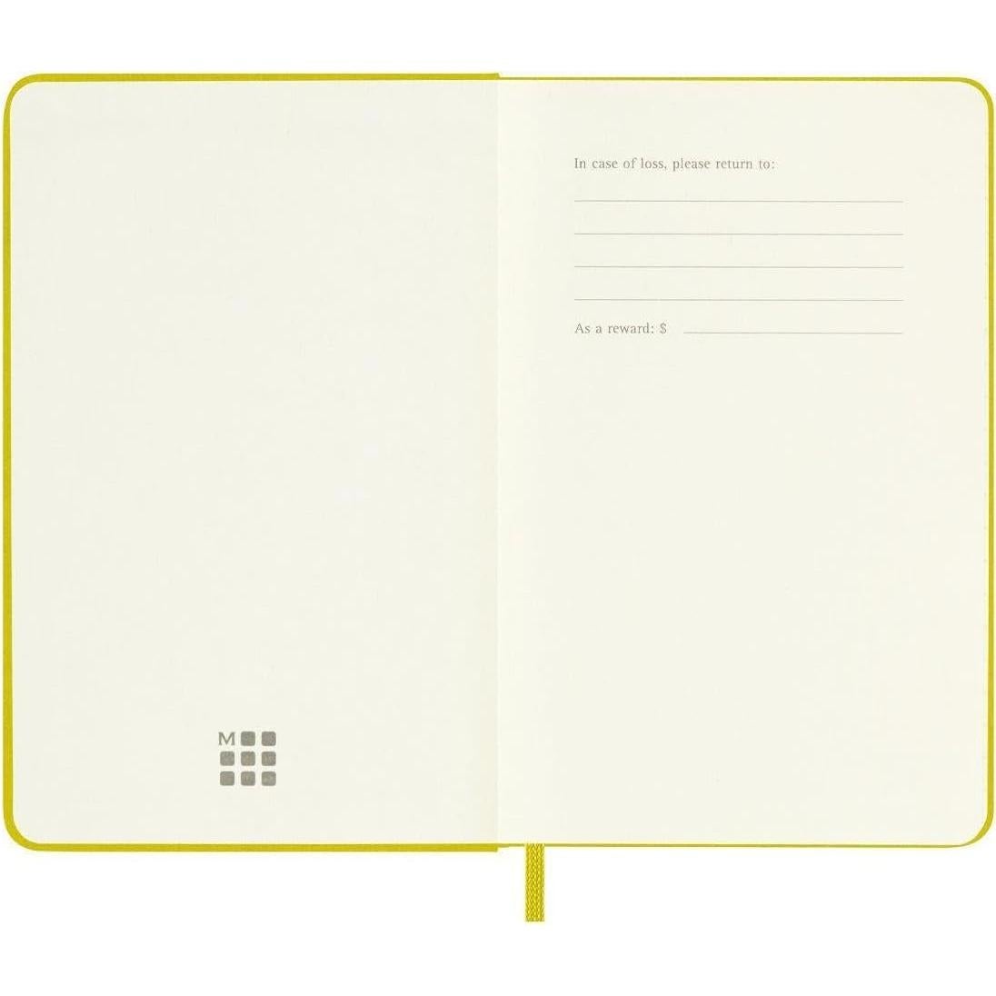 Cuaderno Moleskine Tapa Dura Pocket Rayado Amarillo 192 Páginas