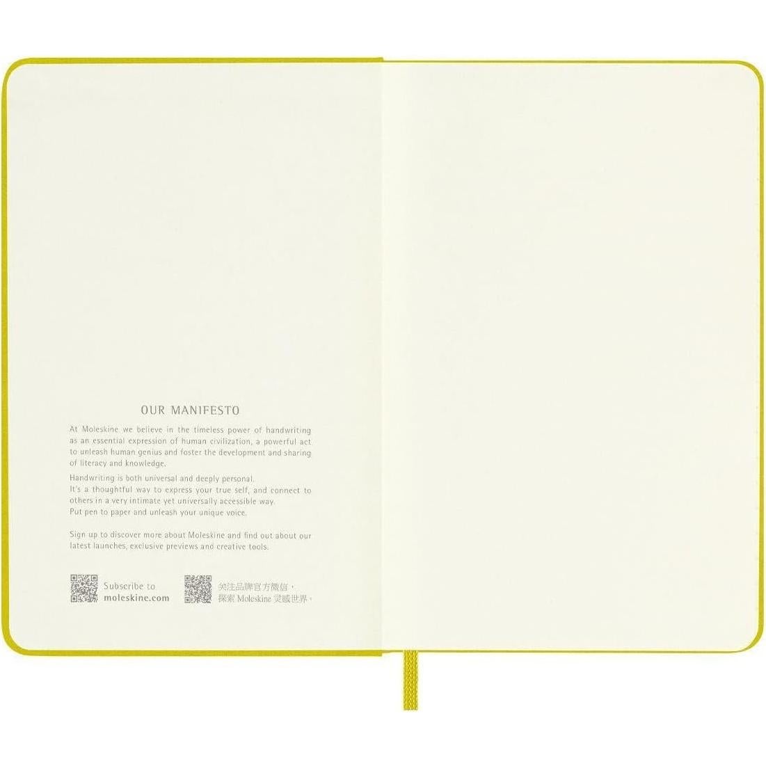 Cuaderno Moleskine Tapa Dura Pocket Rayado Amarillo 192 Páginas