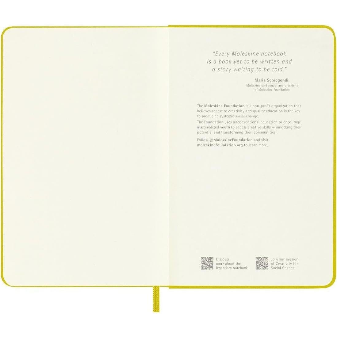 Cuaderno Moleskine Tapa Dura Pocket Rayado Amarillo 192 Páginas