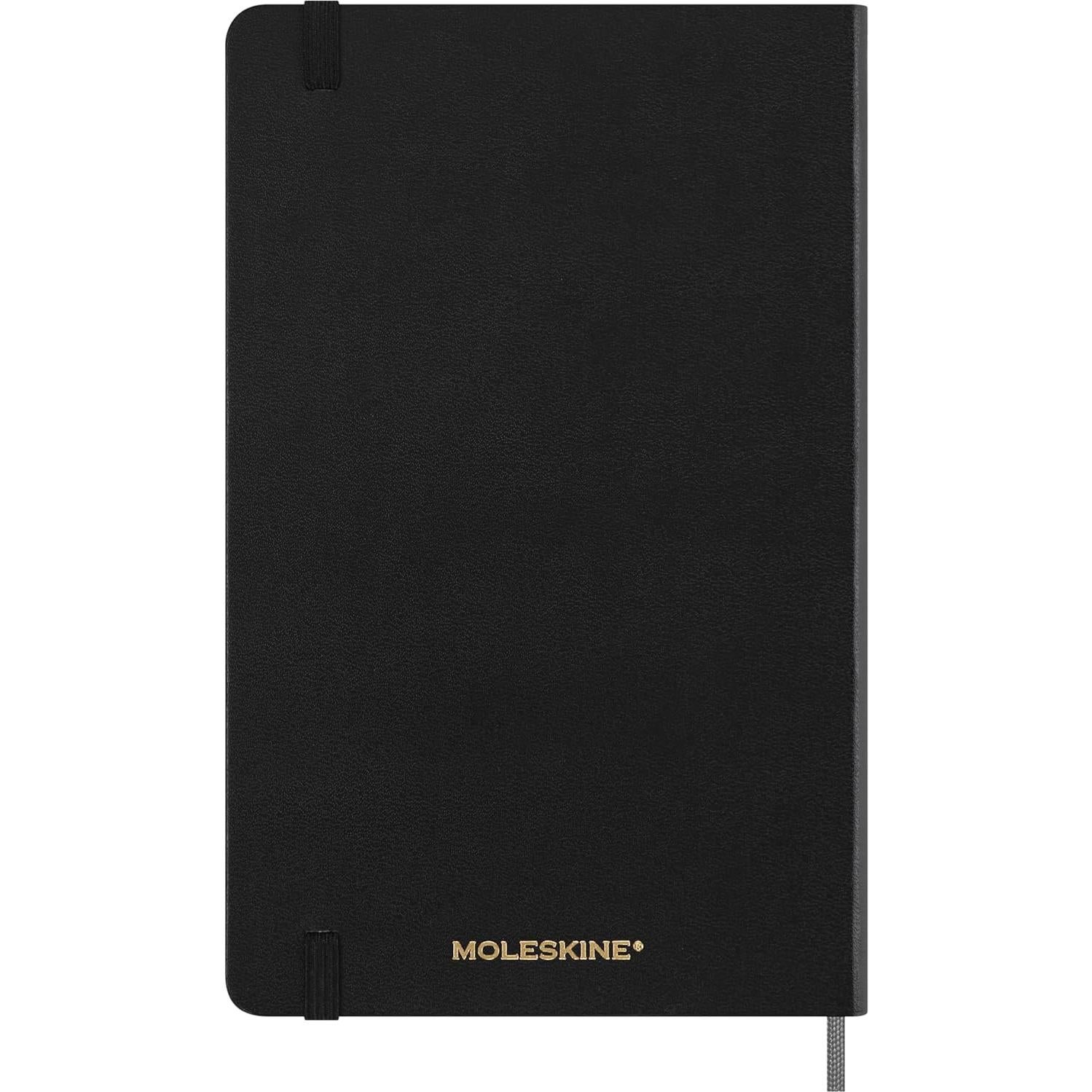 Cuaderno Grande Moleskine Negro Tapa Dura Rayado 240 Páginas