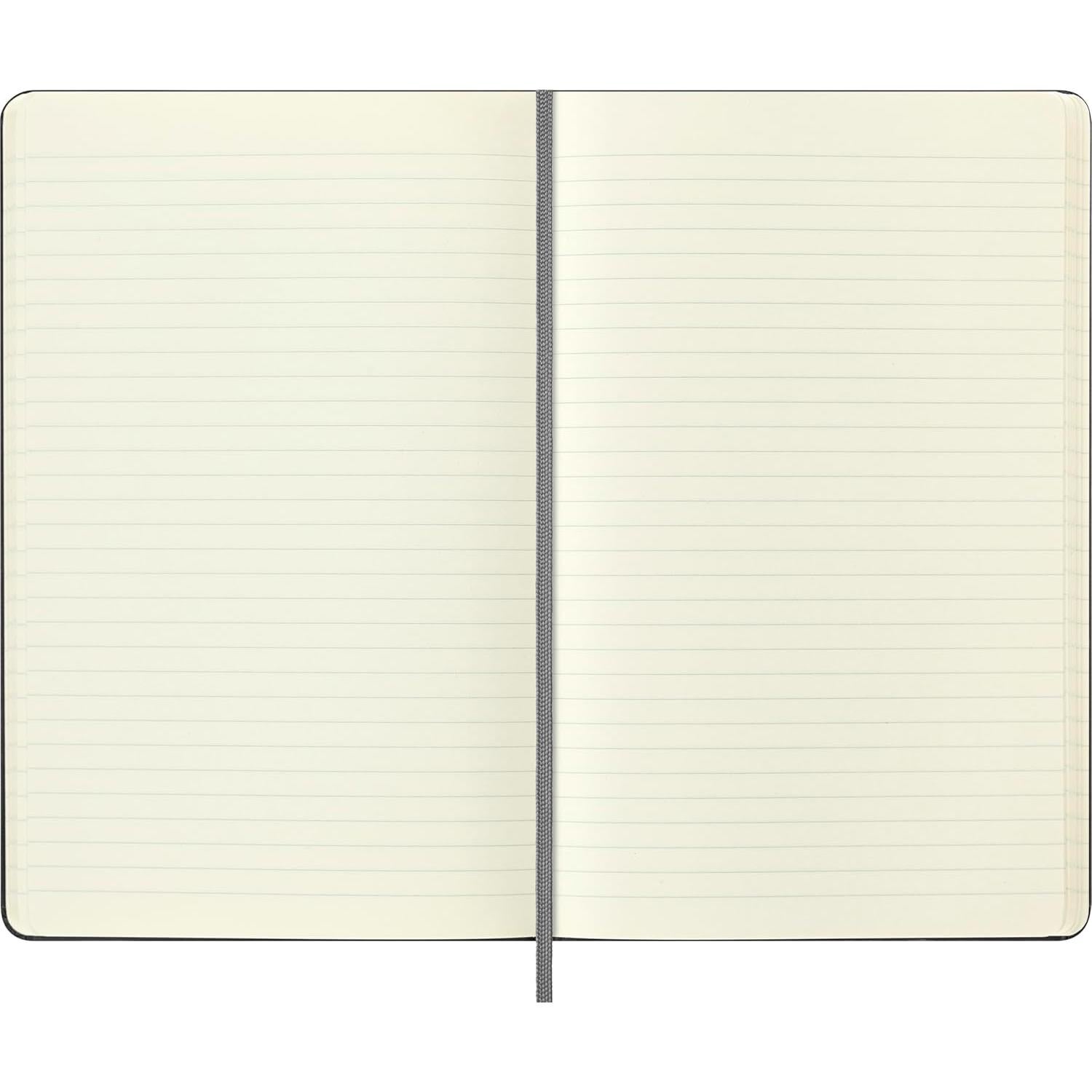 Cuaderno Grande Moleskine Negro Tapa Dura Rayado 240 Páginas