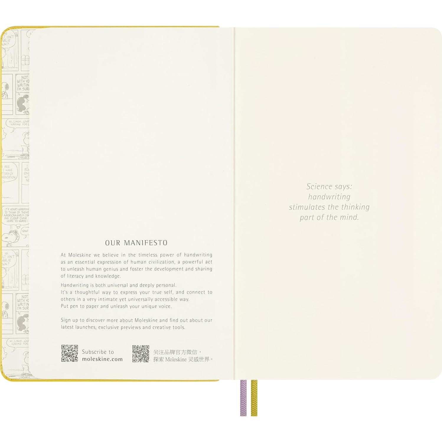 Cuaderno Moleskine Peanuts Edición Limitada Grande Amarillo