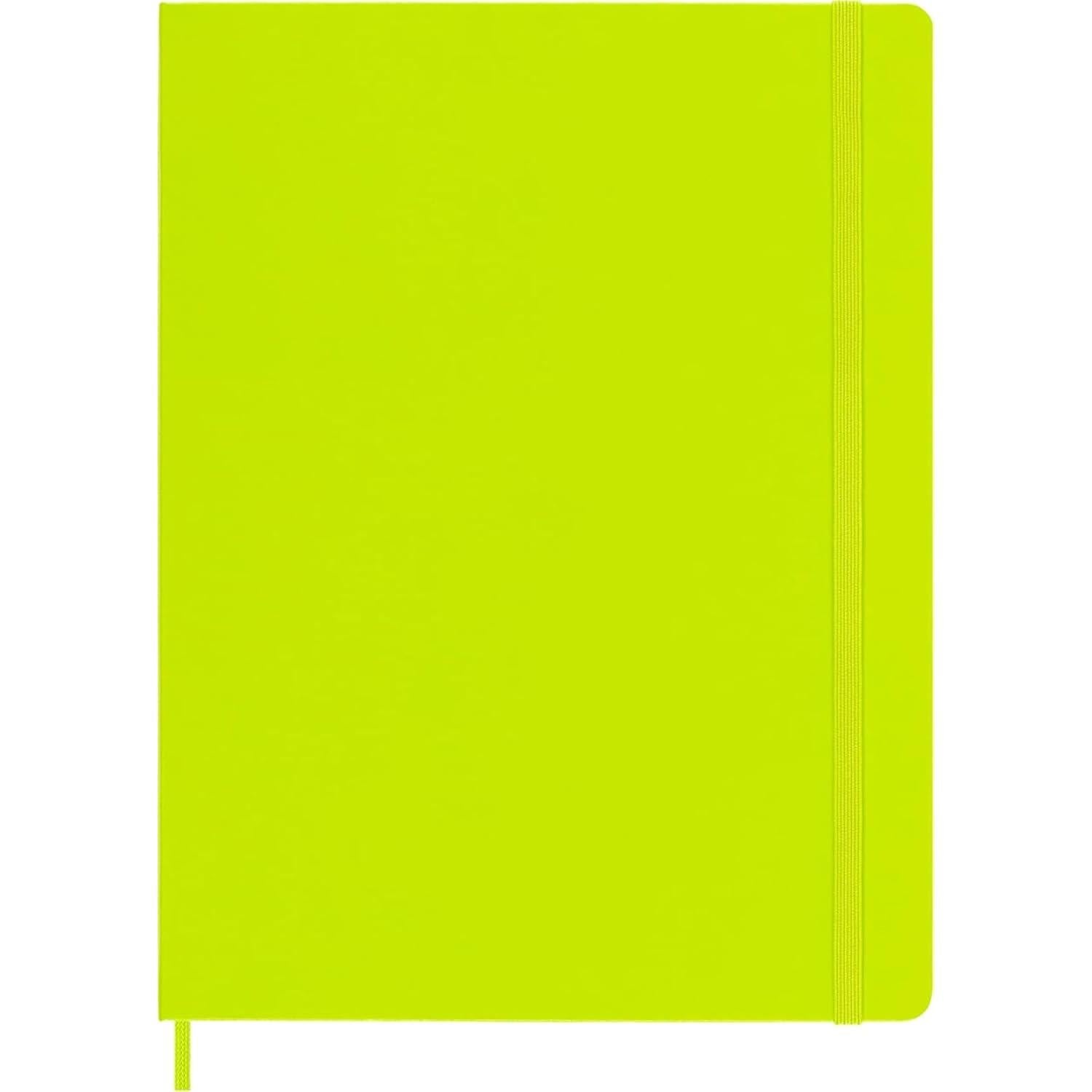 Cuaderno Moleskine Clásico XL Verde Limón 192 Páginas Liso