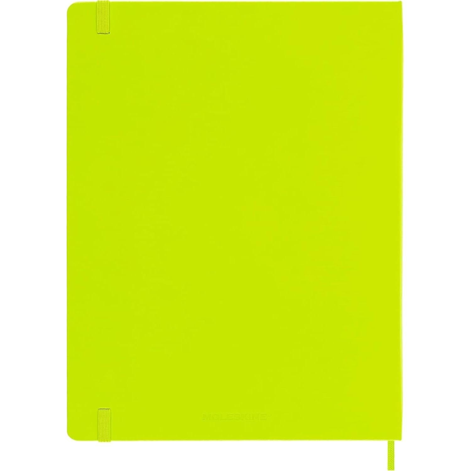 Cuaderno Moleskine Clásico XL Verde Limón 192 Páginas Liso