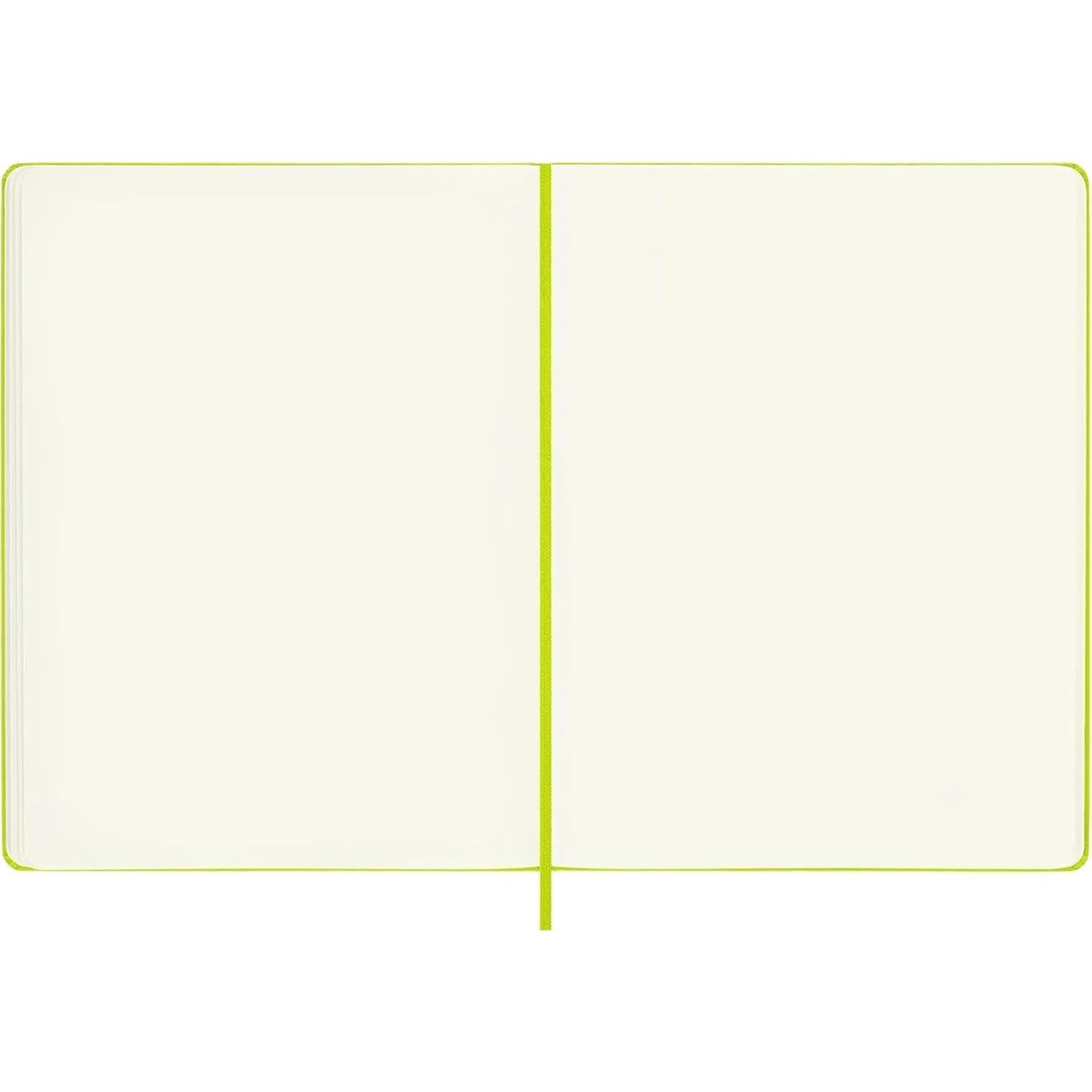 Cuaderno Moleskine Clásico XL Verde Limón 192 Páginas Liso