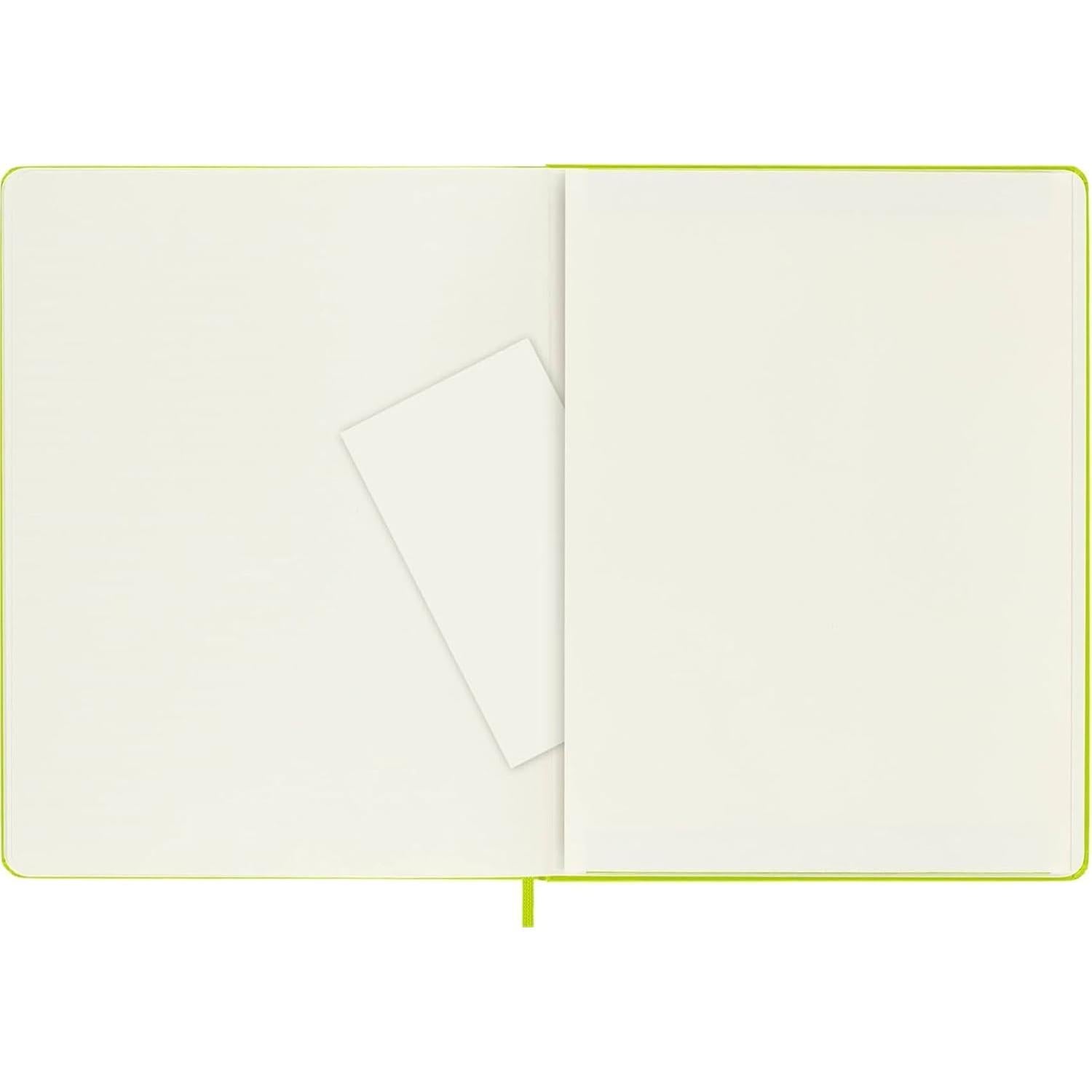 Cuaderno Moleskine Clásico XL Verde Limón 192 Páginas Liso