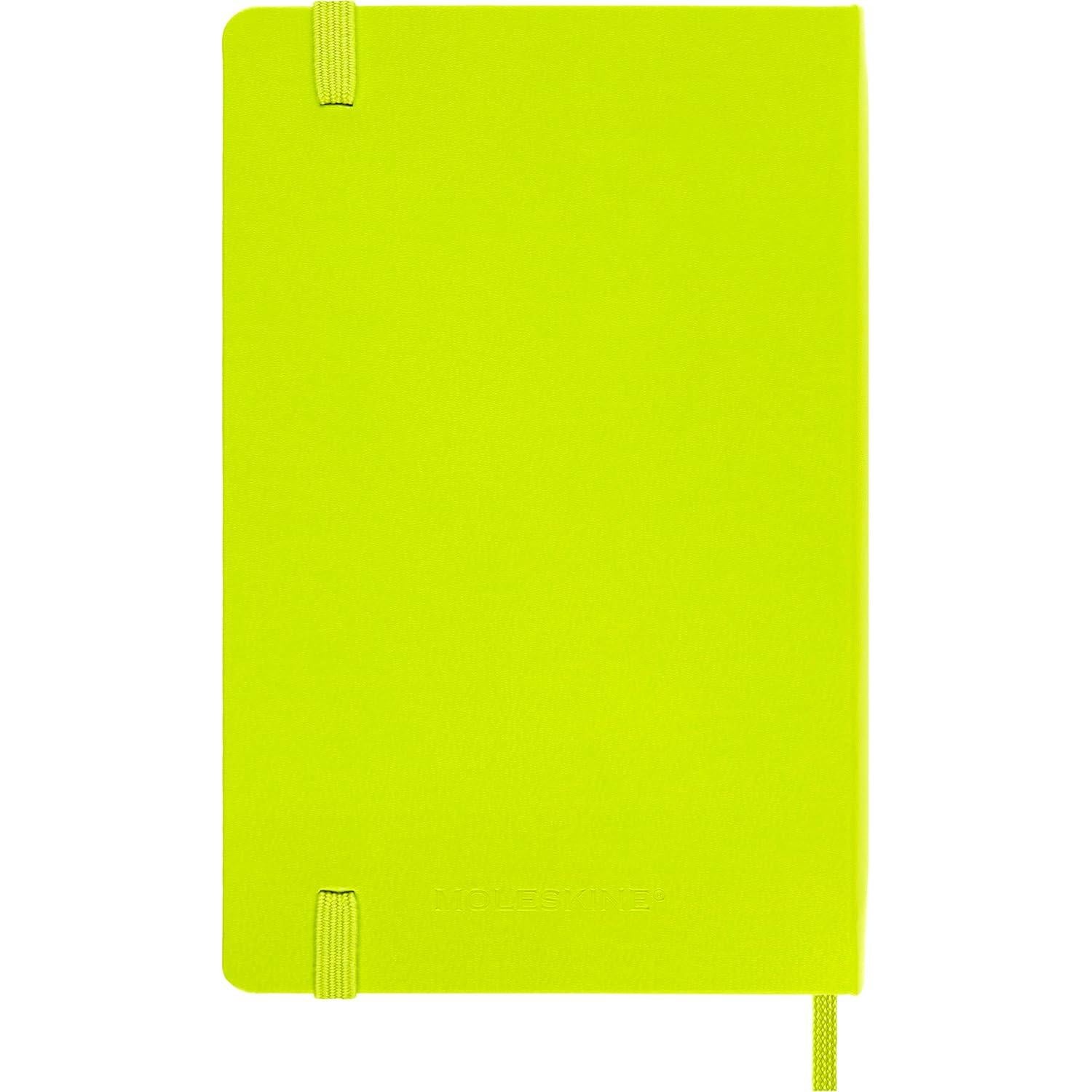 Cuaderno Clásico Moleskine Pocket Liso Verde Limón 192 Páginas