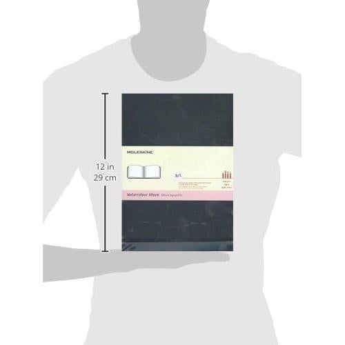 Álbum de Acuarela Moleskine Art A4 Tapa Dura Negro 60 Páginas