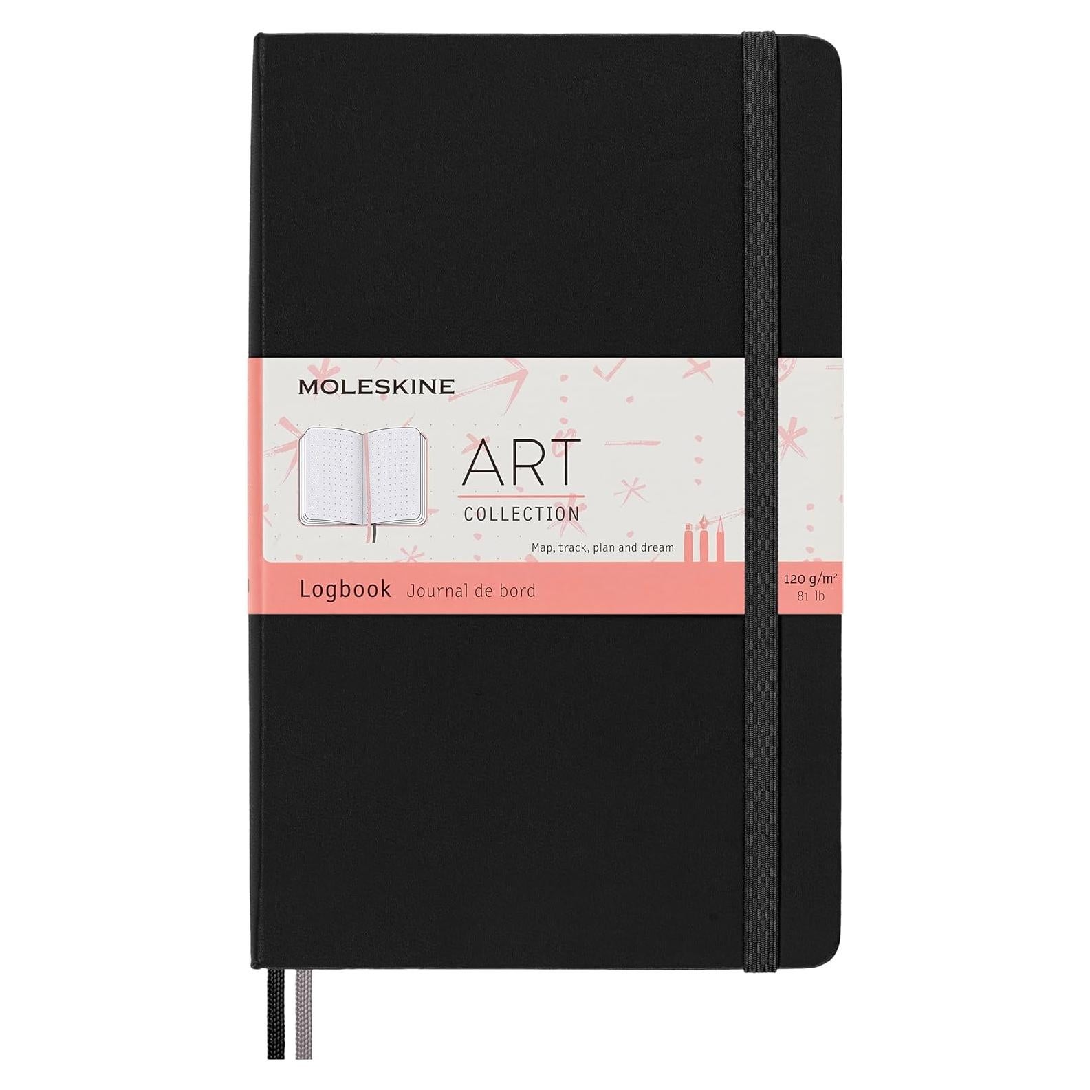 Cuaderno Moleskine Art Logbook Tapa Dura Grande Negro 160 Páginas