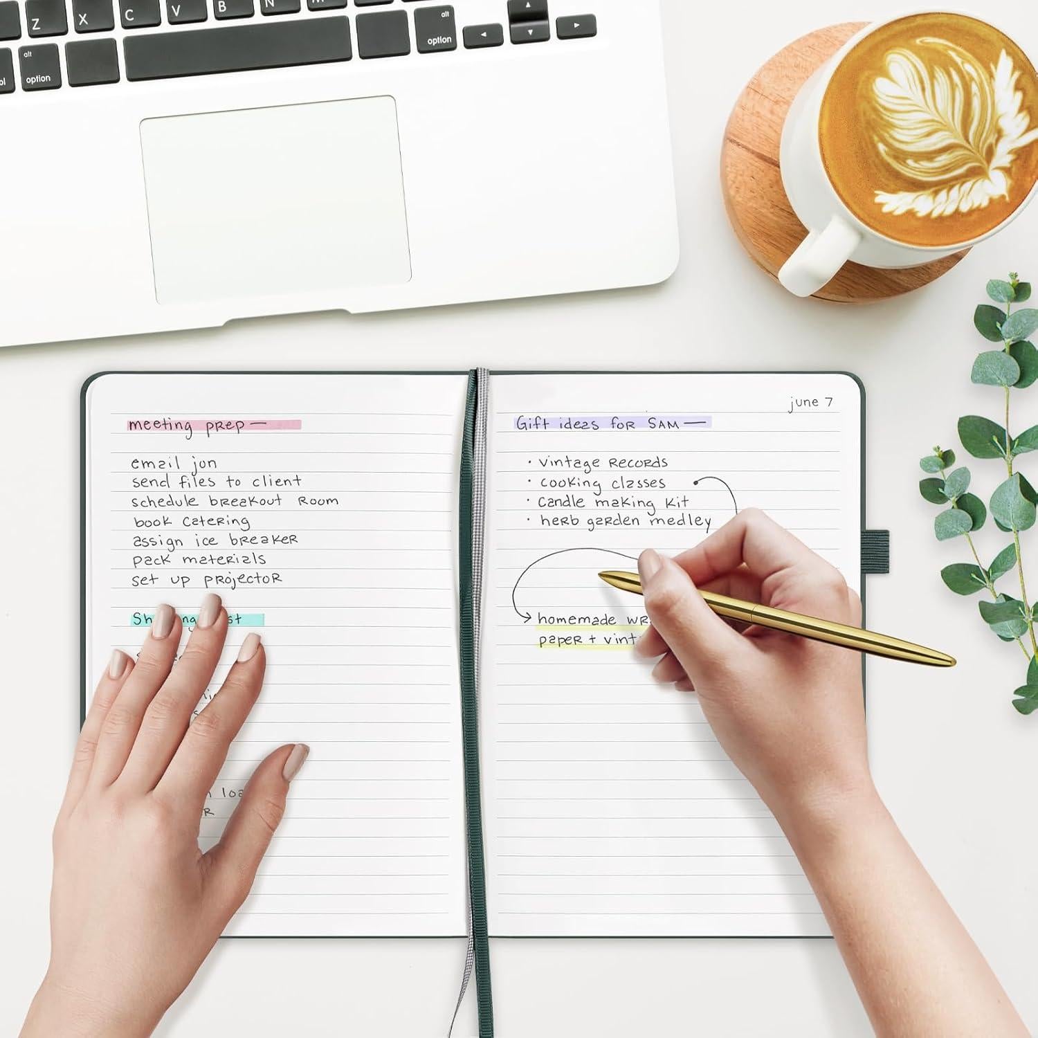 Cuaderno A5 Rayado And Per Se 160 Páginas Verde Tapa Dura