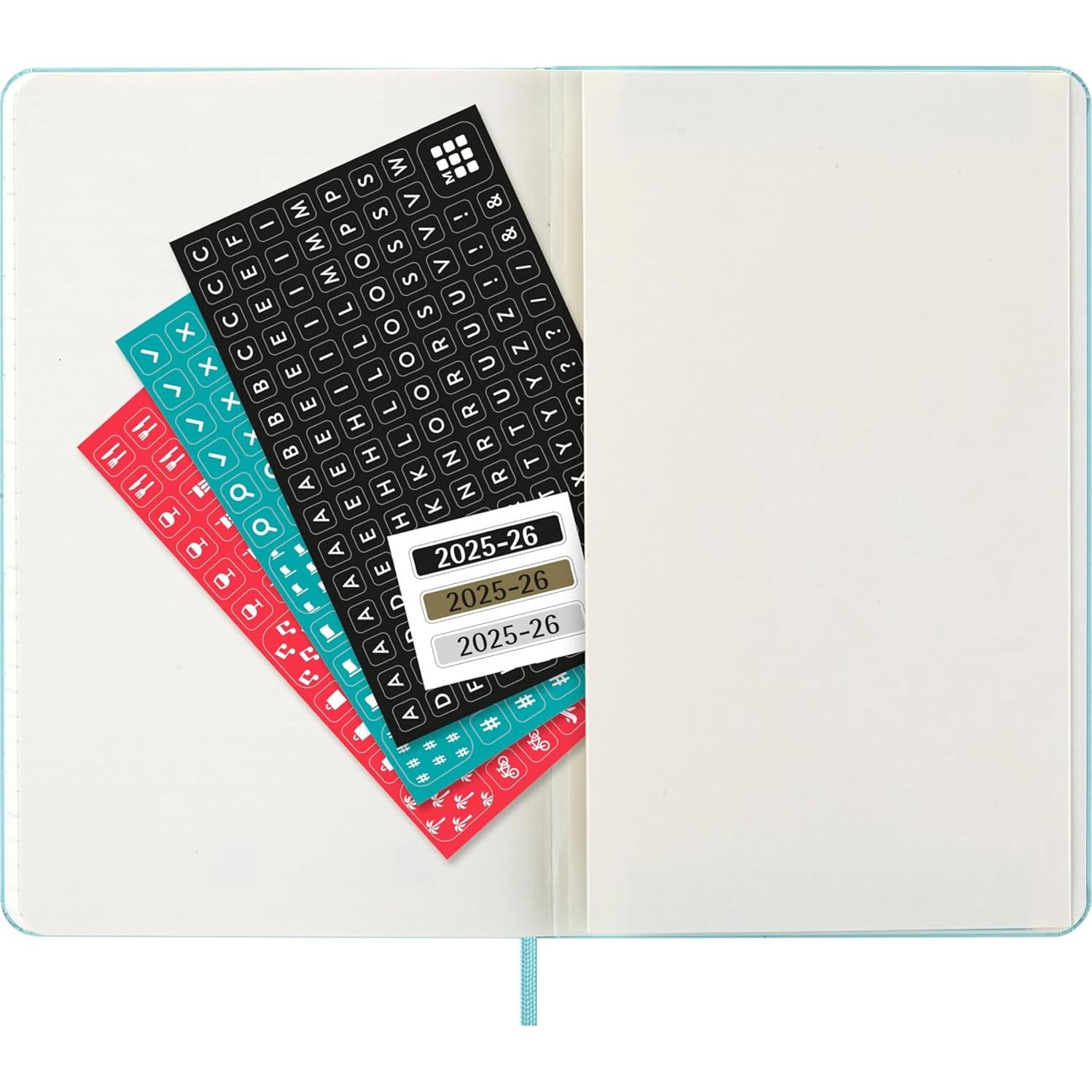 Planificador Semanal Moleskine 18 Meses 2025-2026 Acuamarina