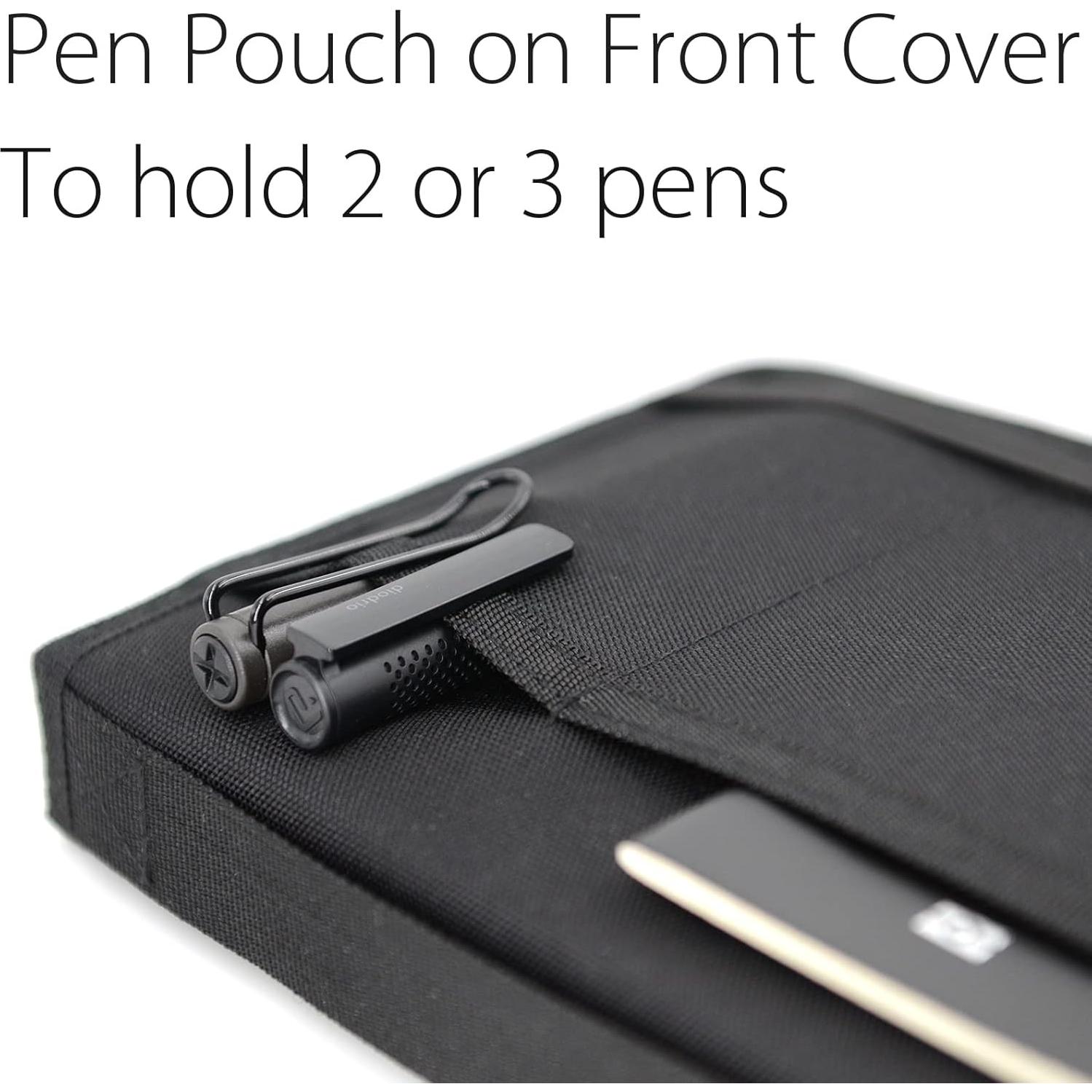 Funda de Cuaderno Diodrio A5 Negra Resistente al Agua