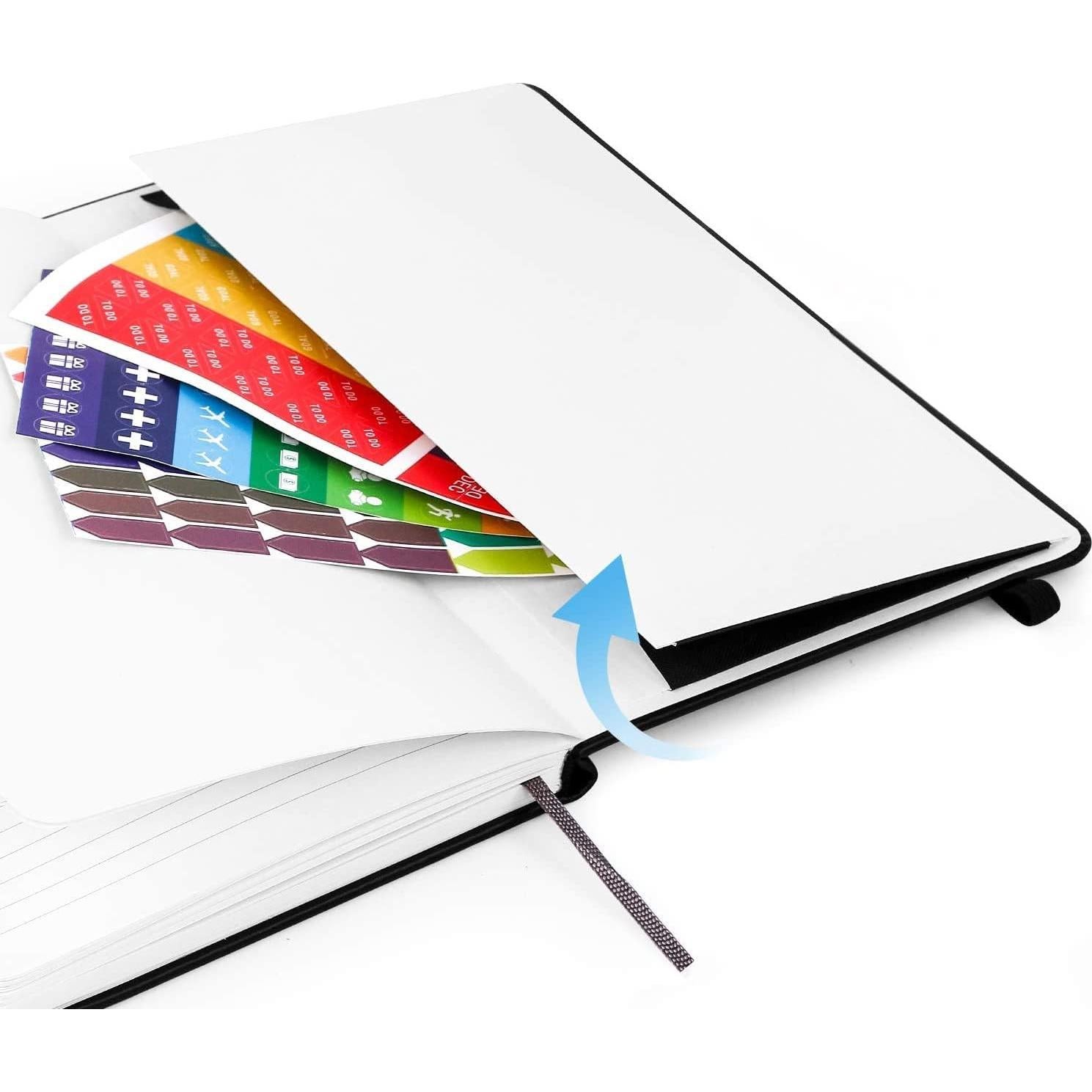 Cuadernos Huhuhero A5 Tapa Dura 10 Páginas Rayadas Negro