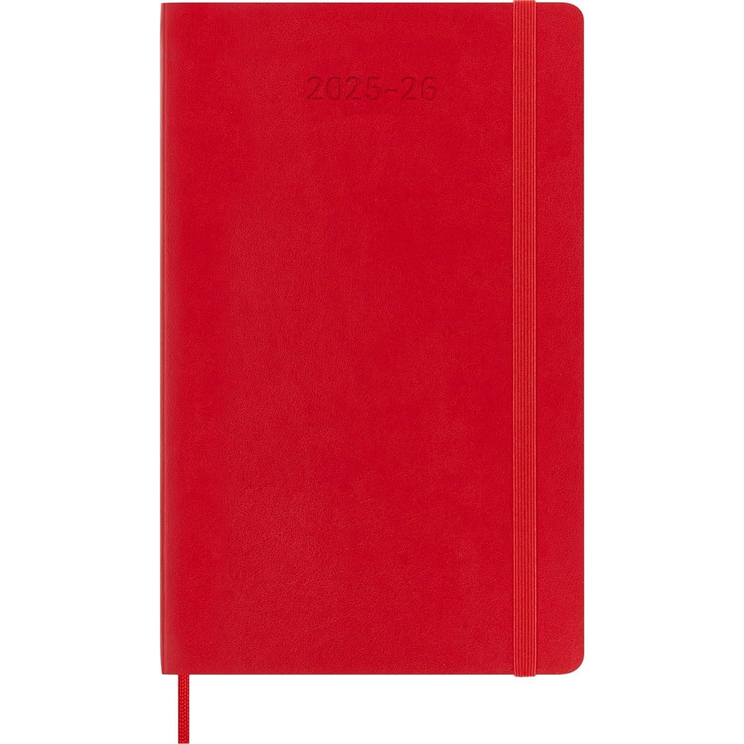 Planificador Semanal Moleskine 18 Meses 2025-2026 Grande Rojo
