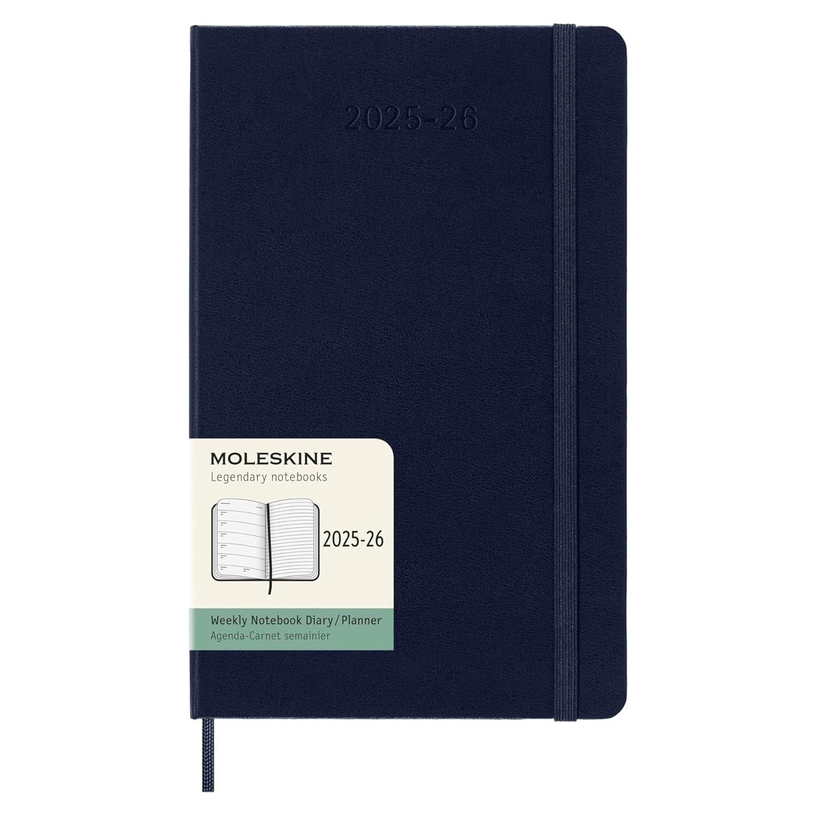 Planificador Semanal Moleskine 18 Meses 2025-2026 Tapa Dura Azul