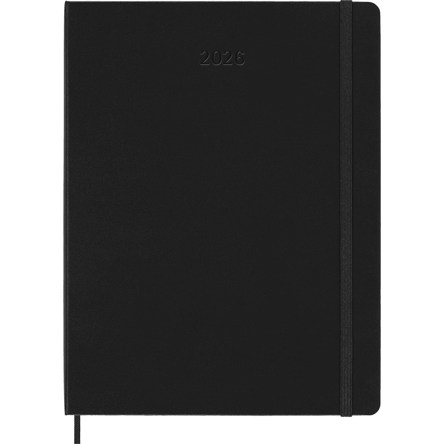 Planificador Semanal Moleskine XL 2026 Tapa Dura Negro 144 Páginas