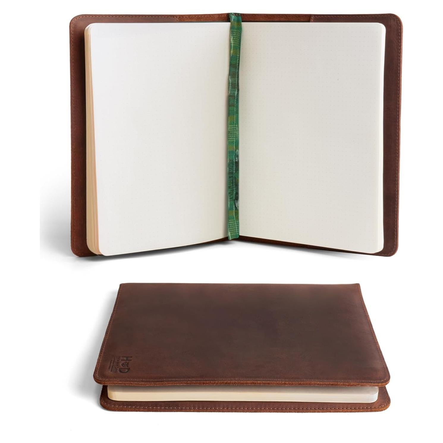 Cubierta de Cuaderno de Cuero Hide & Drink para Moleskine XL