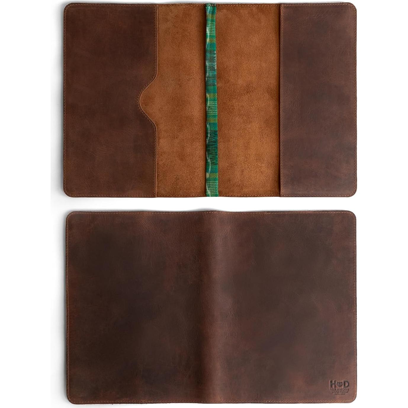Cubierta de Cuaderno de Cuero Hide & Drink para Moleskine XL