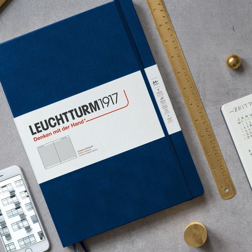 Cuaderno Tapa Dura A5 LEUCHTTURM1917 Negro Punteado 251 Páginas