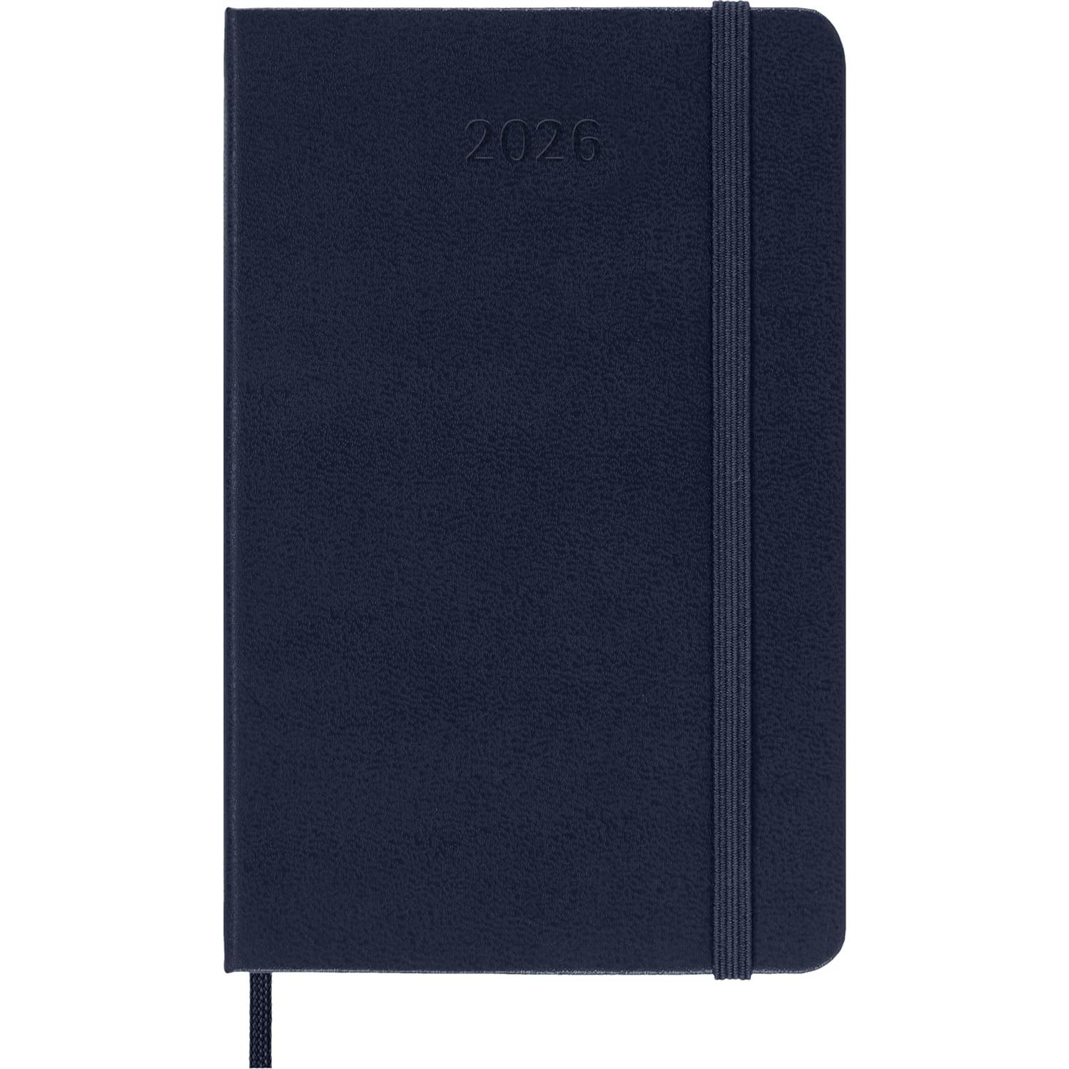 Planificador Diario Moleskine 2026 Tapa Dura Pocket Azul 400 Páginas