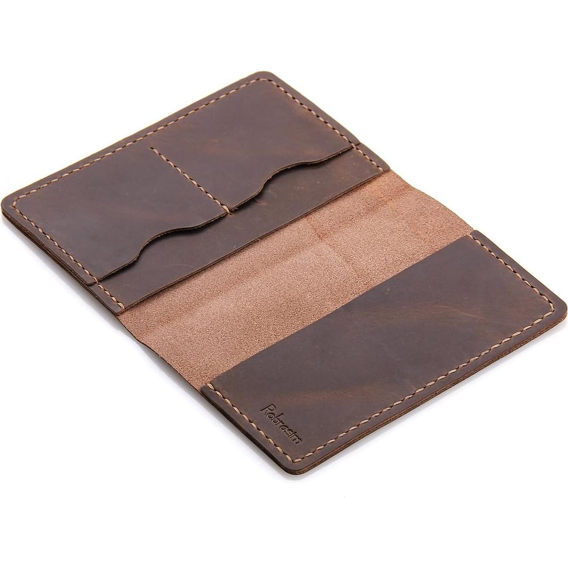 Cubierta de Cuaderno de Cuero Robrasim 3.5" x 5.5" Marrón