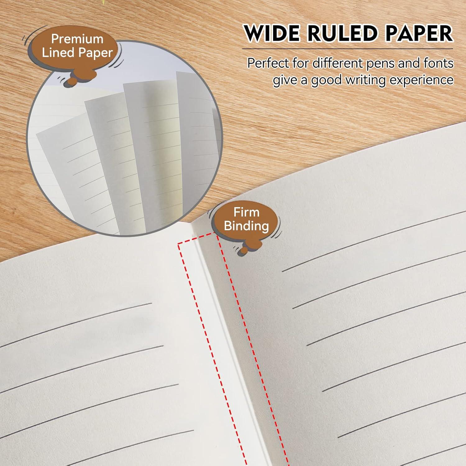 Cuaderno Rayado A5 Soomeet 200 Páginas Tapa Dura Cuero Marrón