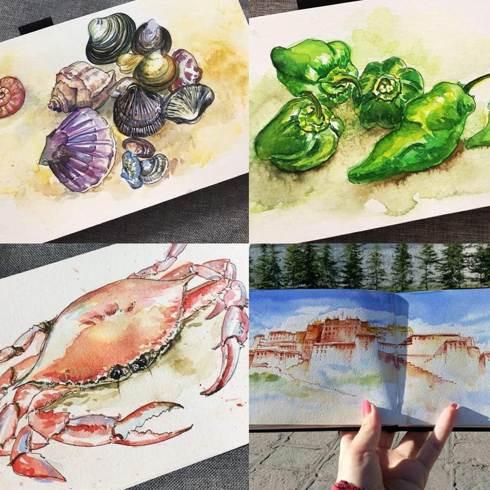 Cuaderno de Acuarela Mifuner 21x13.5cm 80pgs Tapa Dura