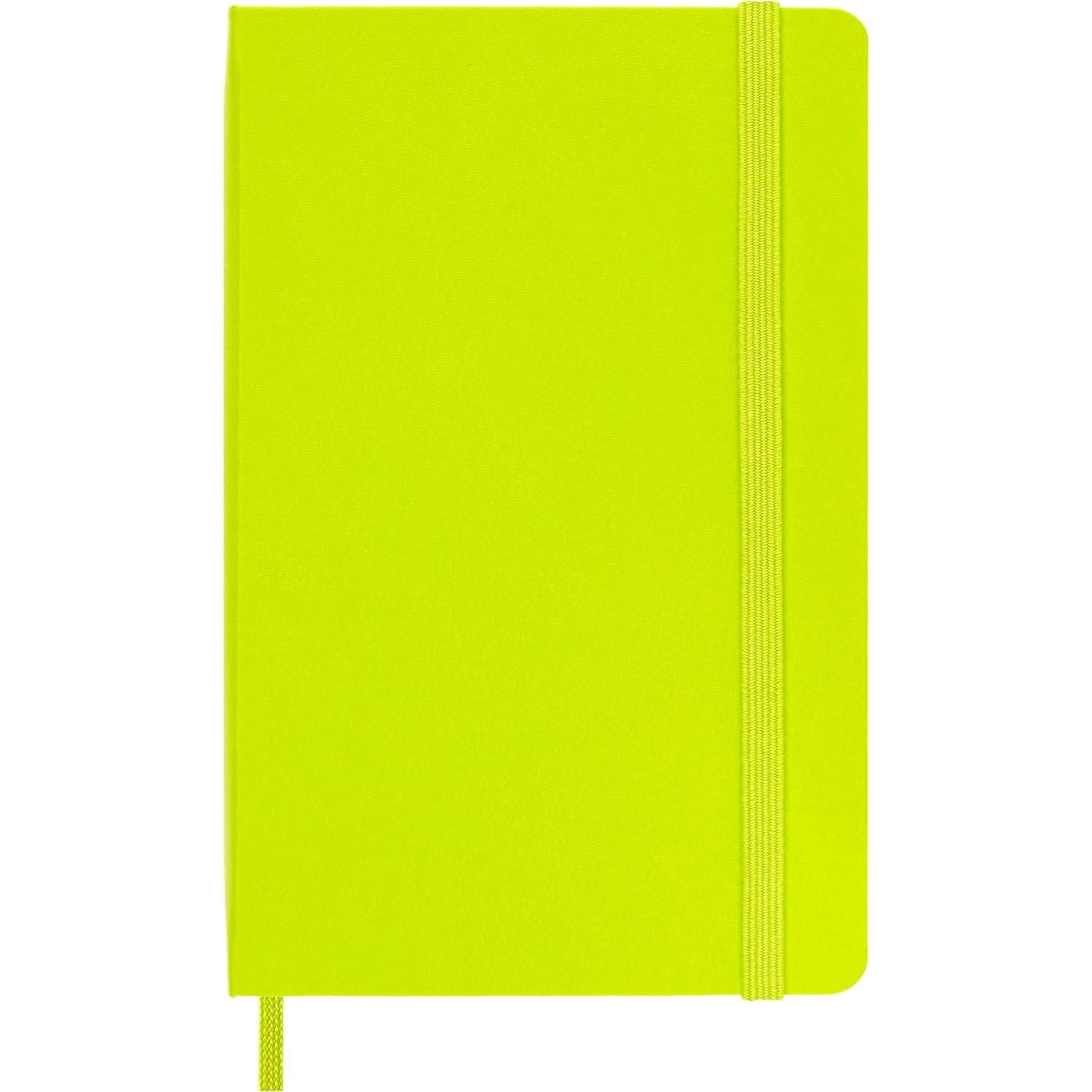 Cuaderno Moleskine Clásico Pocket Rayado Verde Limón 192 Páginas