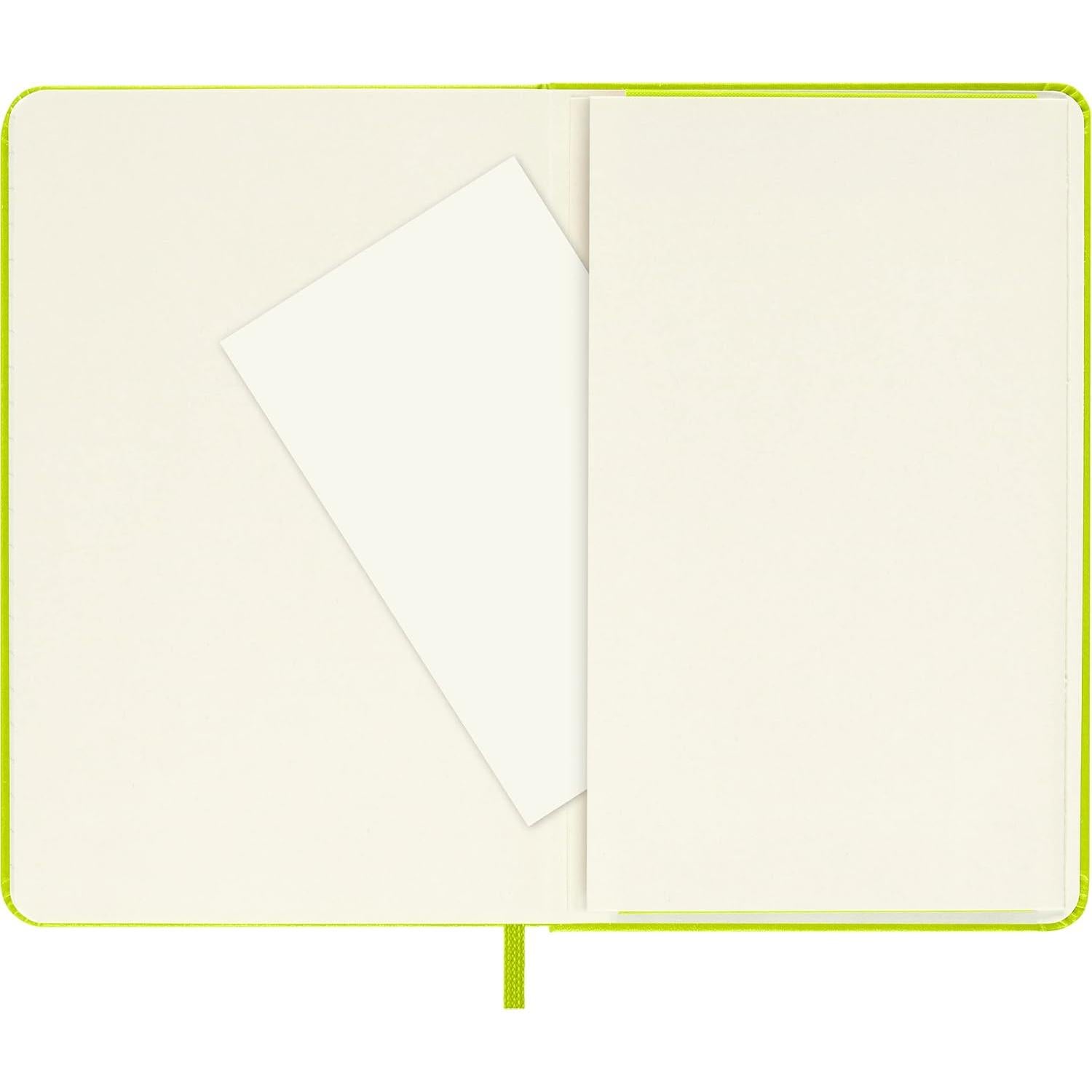 Cuaderno Moleskine Clásico Pocket Rayado Verde Limón 192 Páginas