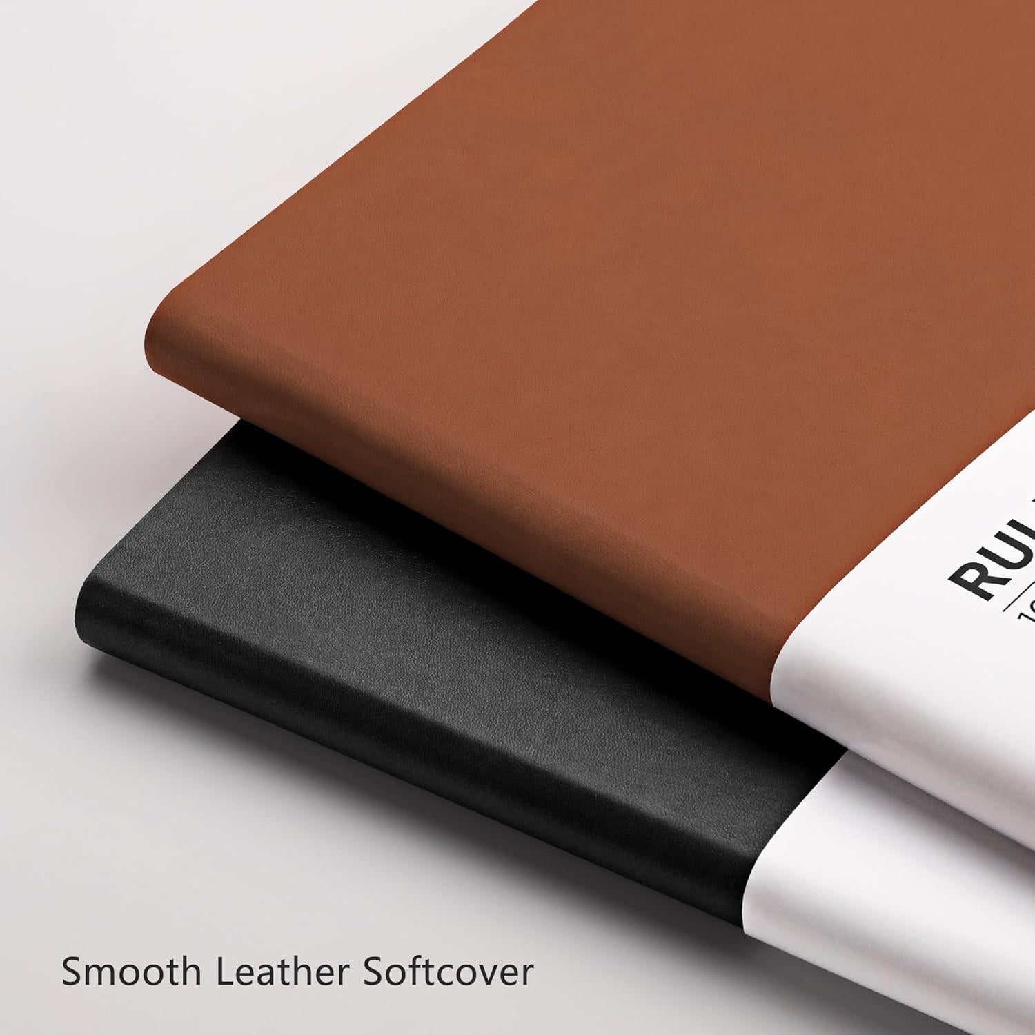 Cuaderno RETTACY B5 Páginas Numeradas 204 Hojas Tapa Cuero