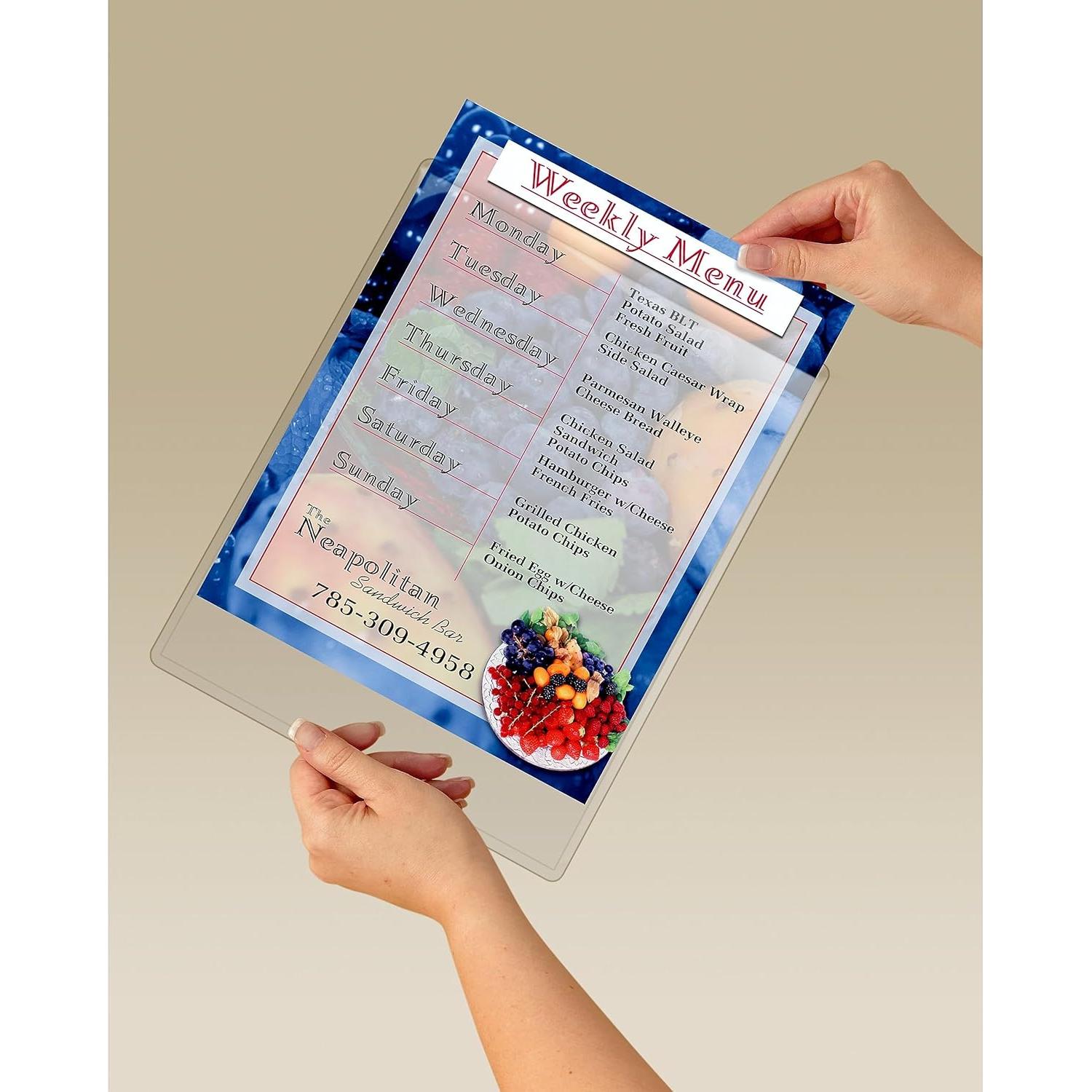 Bolsillo de Exhibición Scotch 21.6x27.9 cm Transparente