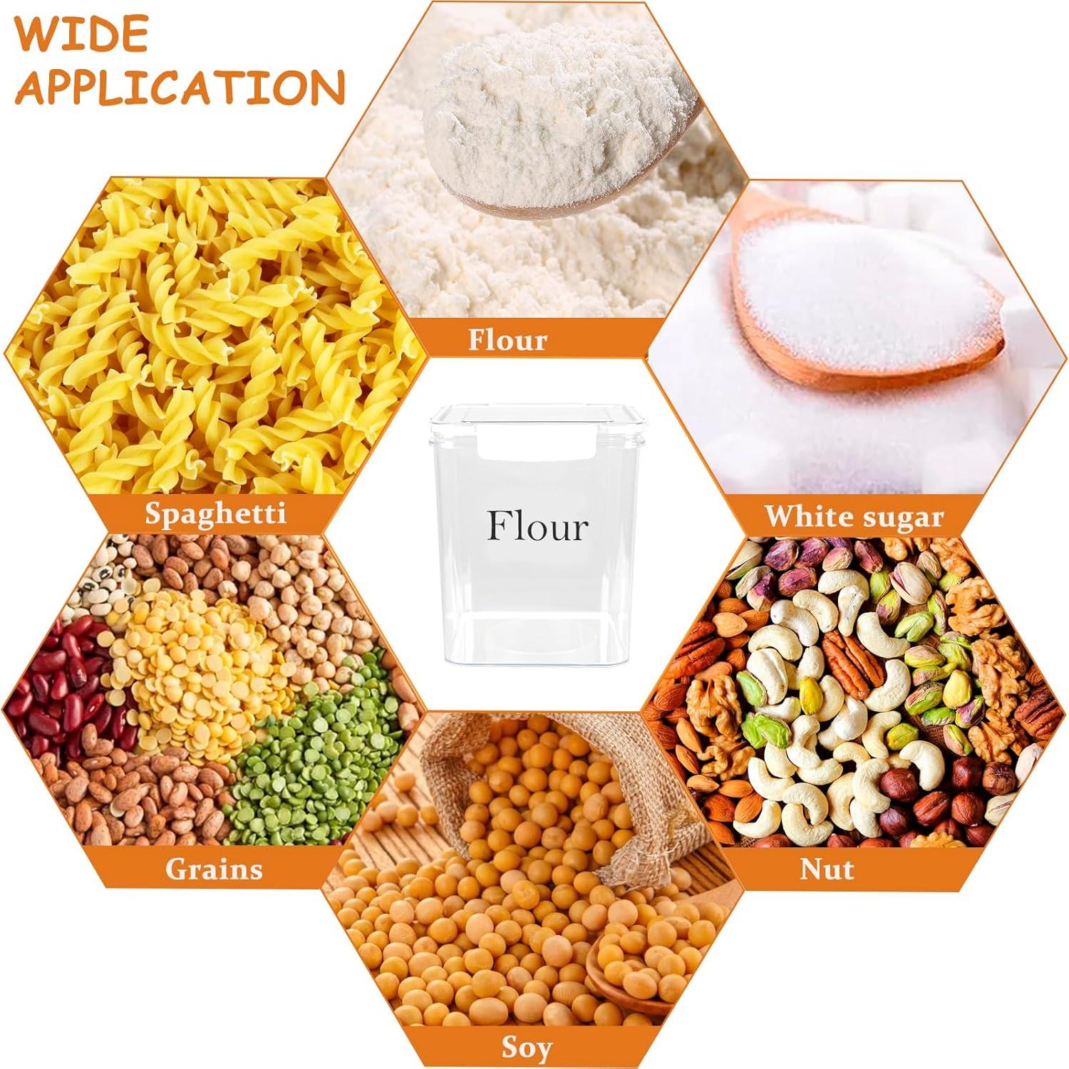 Juego de 2 Tarros de Almacenamiento Herméticos 4L Yomjarl
