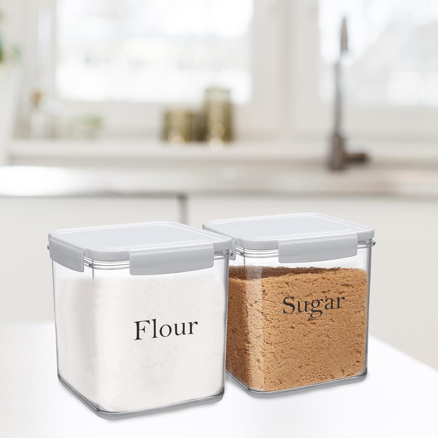 Juego de 2 Tarros de Almacenamiento Herméticos 4L Yomjarl