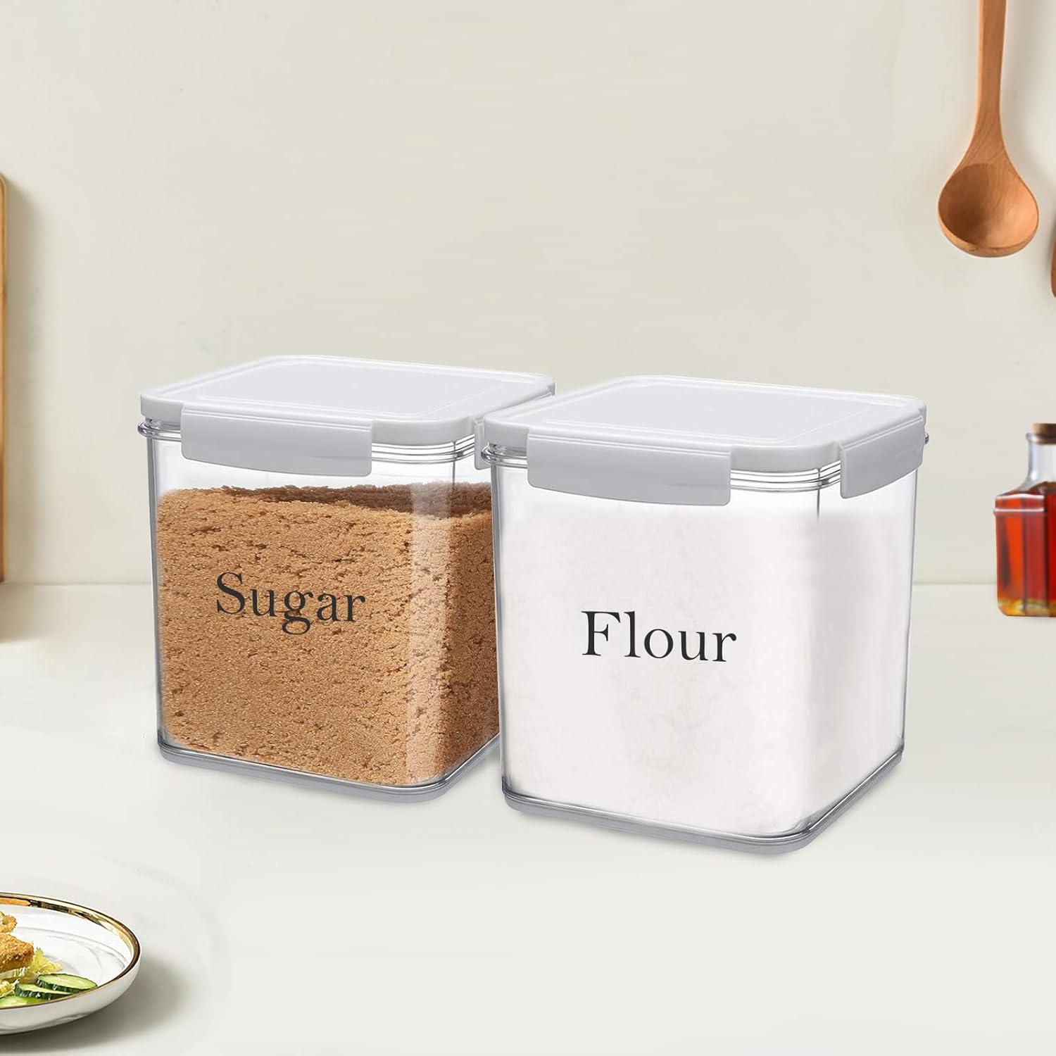 Juego de 2 Tarros de Almacenamiento Herméticos 4L Yomjarl