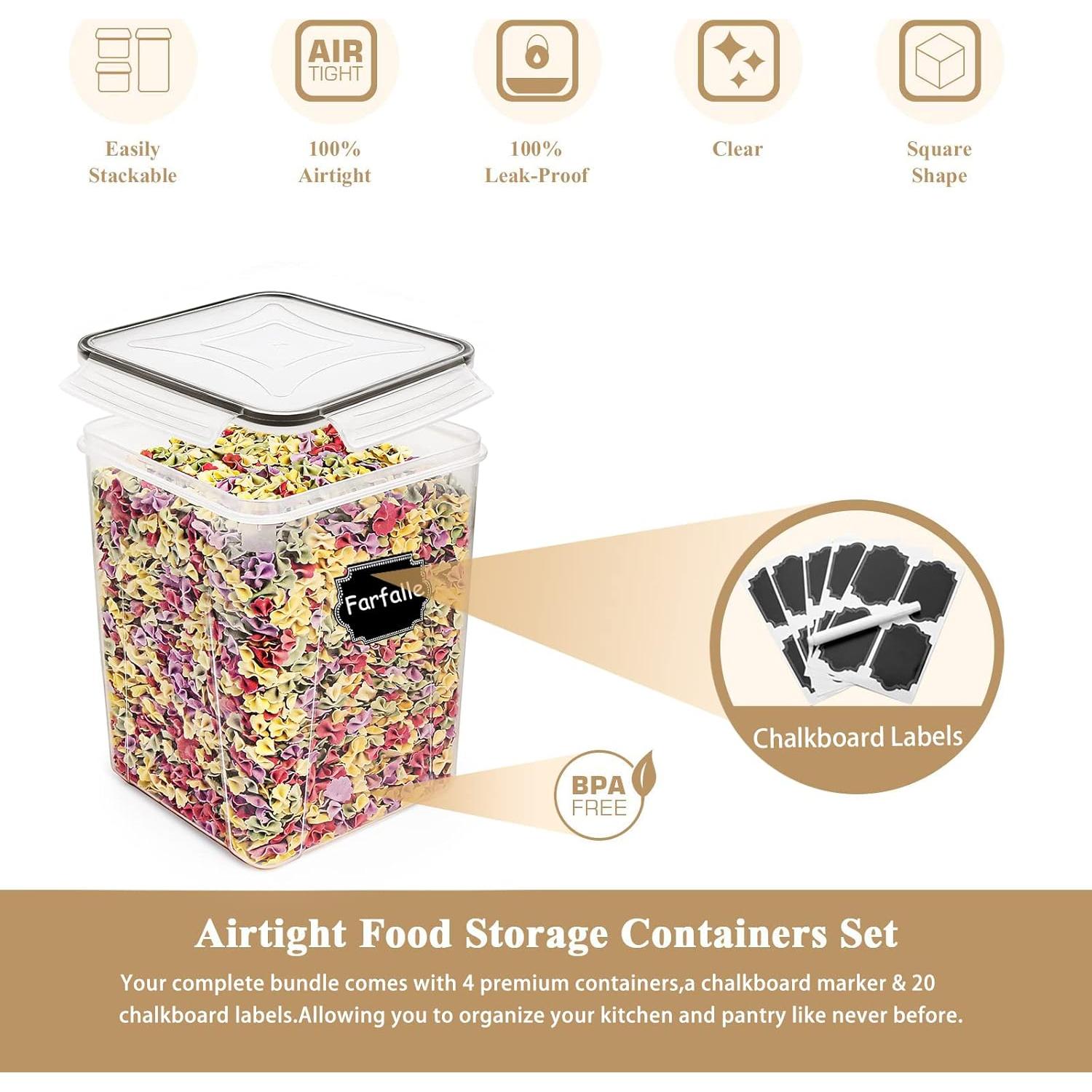 Contenedores de Almacenamiento Hermético Wildone 5.2L - 4 Piezas