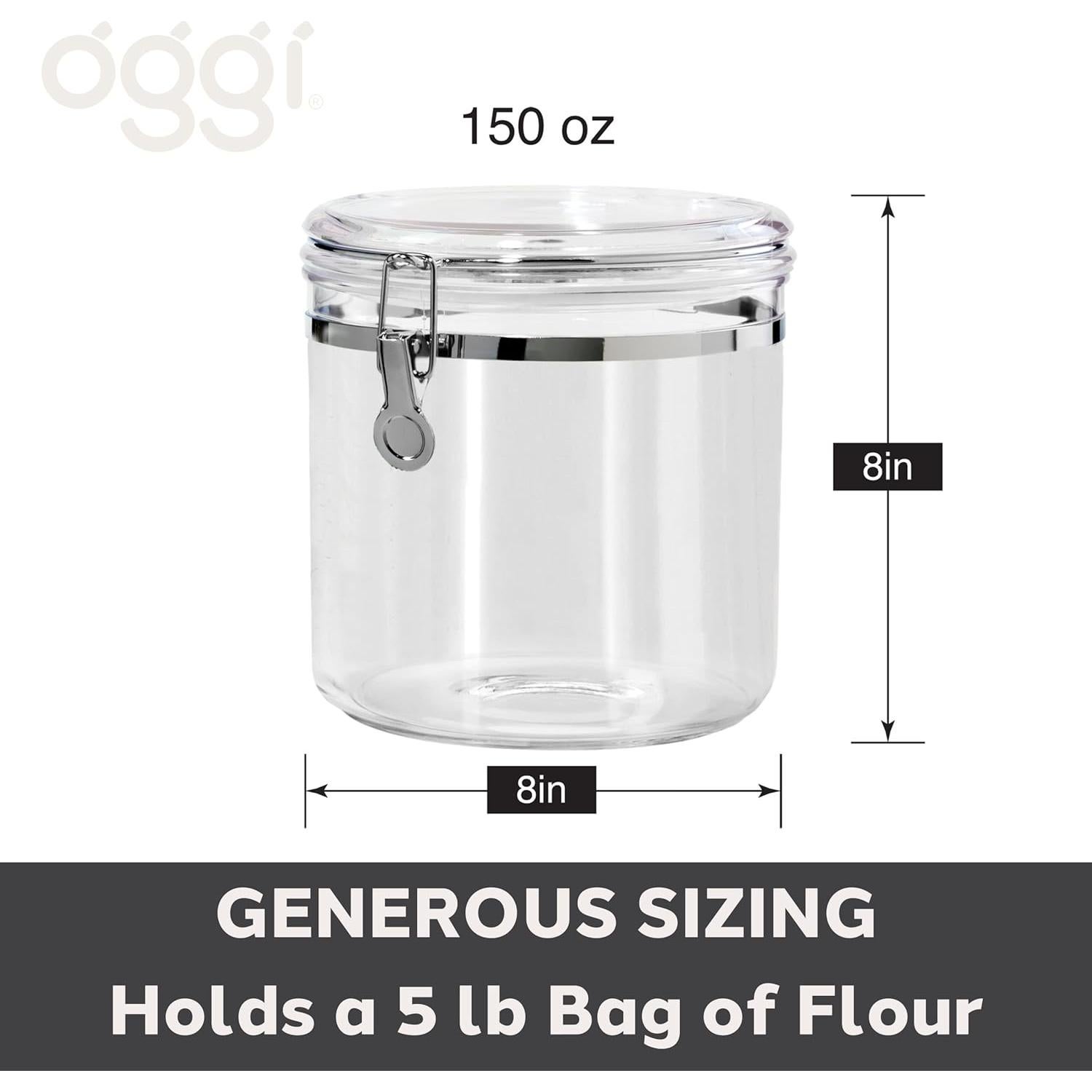Tarro de Almacenamiento Hermético OGGI Jumbo 4.4L con Tapa Clip