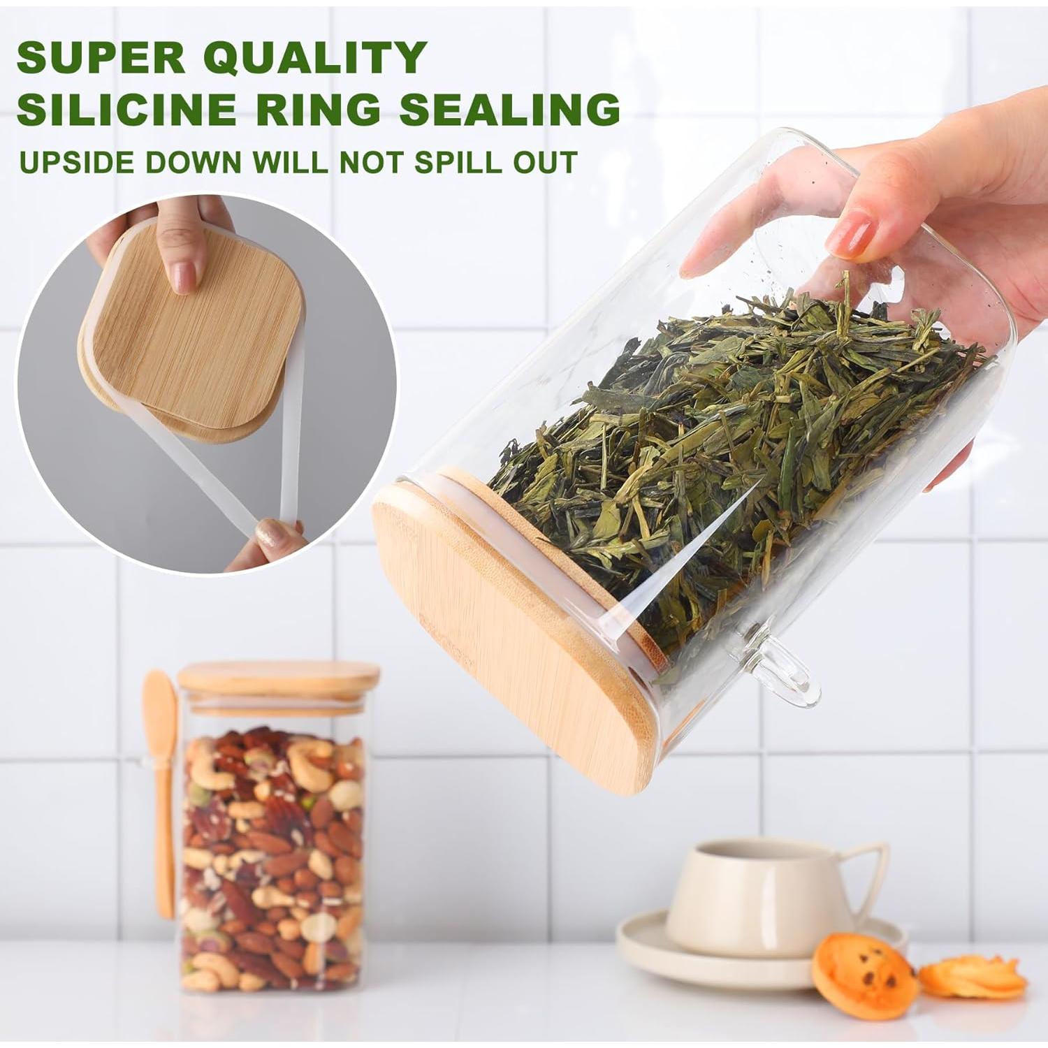 Contenedores de Vidrio Herméticos TIPGO 34 oz - Juego de 2