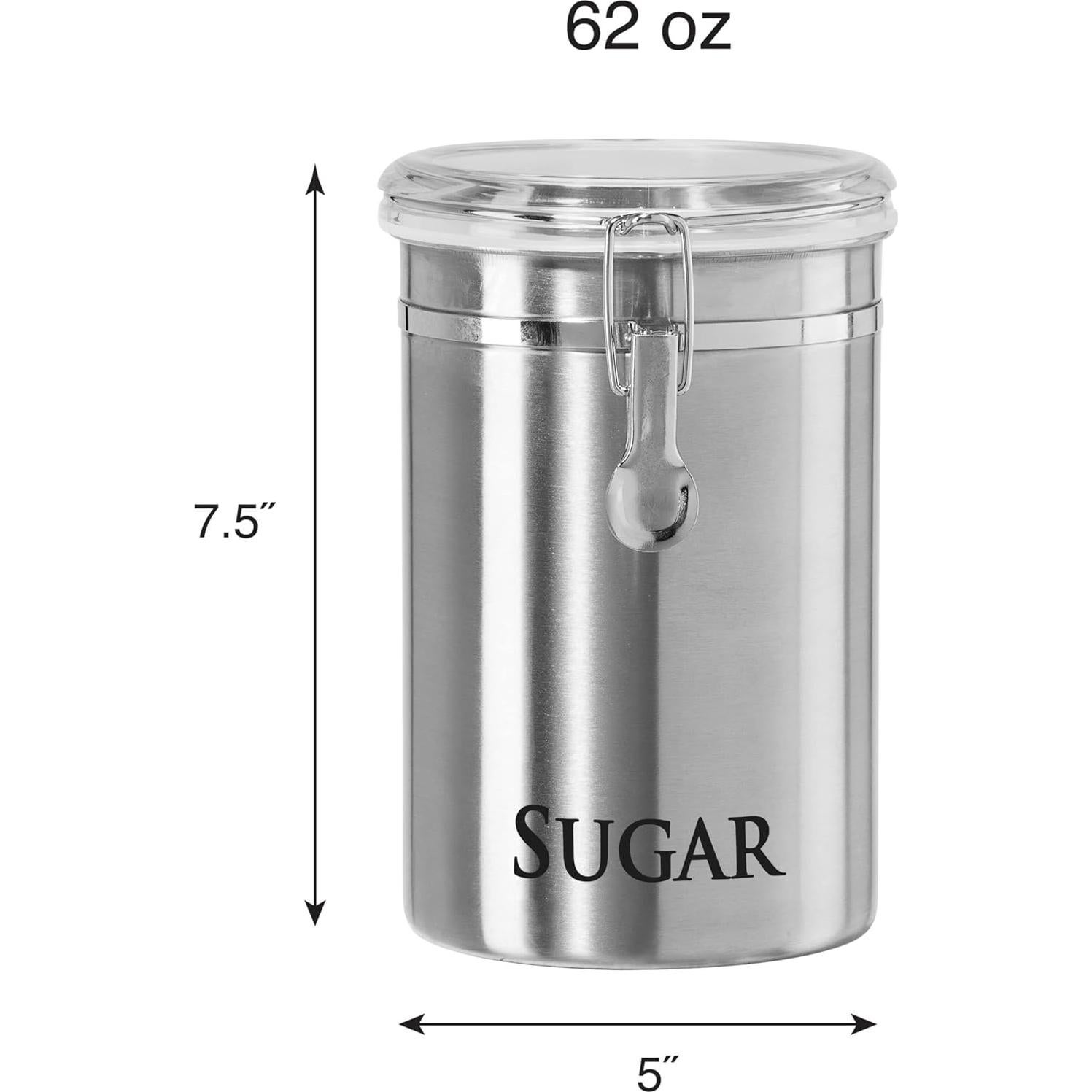 Contenedor de Azúcar OGGI Acero Inoxidable 1.84L Hermético