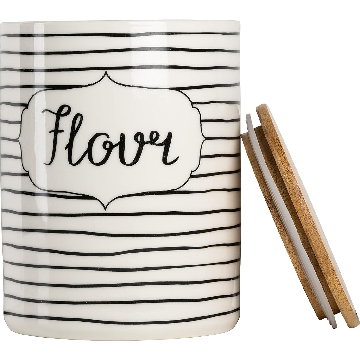 Juego de 3 Tarros de Almacenamiento 10 Strawberry Street - Café, Azúcar, Harina