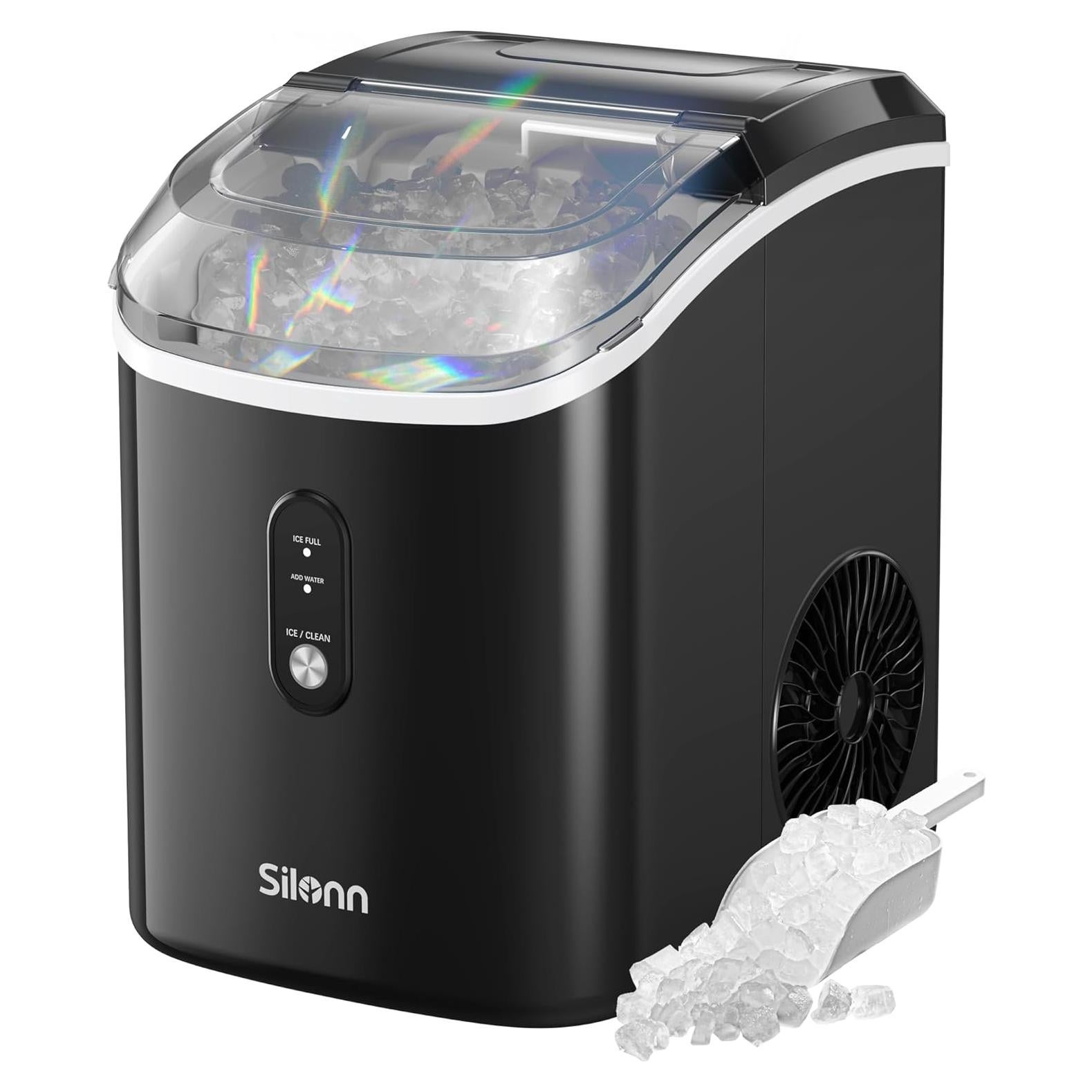 Máquina de Hielo Nugget Silonn XLIM17 Portátil 15 kg/día