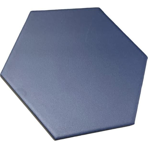 Azulejos Hexagonales Tenedos Porcelana Azul Real 20 Piezas