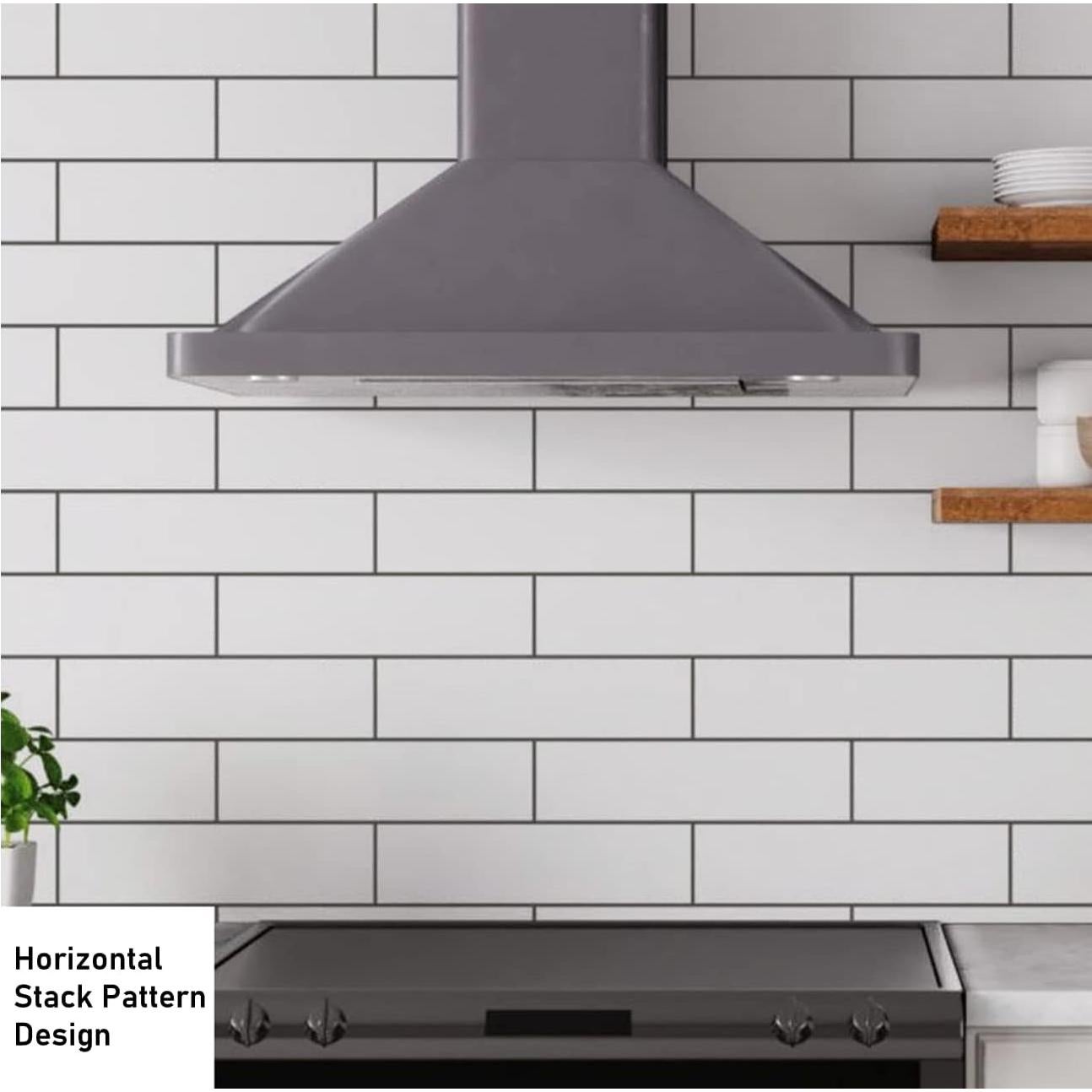 Azulejo Cerámico Blanco Tenedos 3x12 Mate 25 Piezas