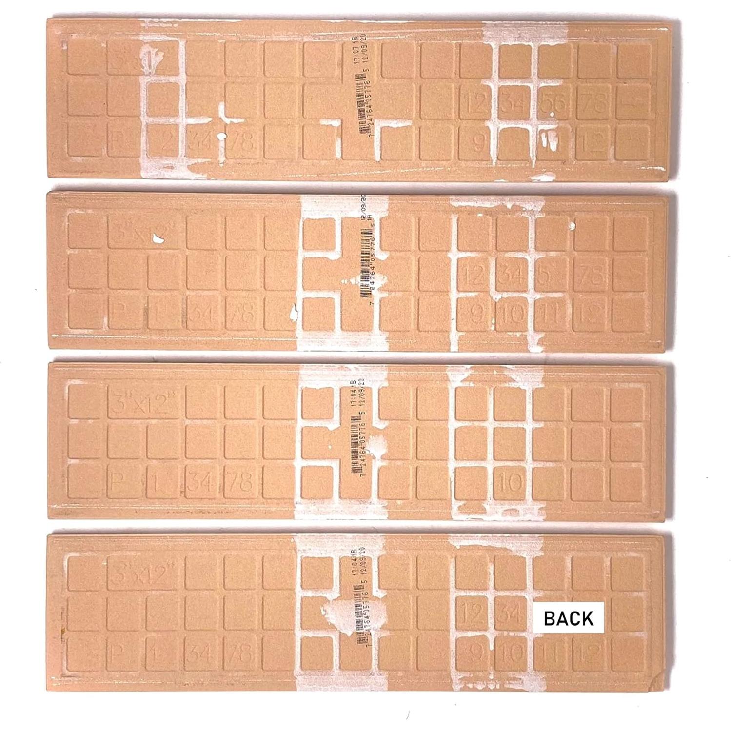 Azulejo Cerámico Blanco Tenedos 3x12 Mate 25 Piezas