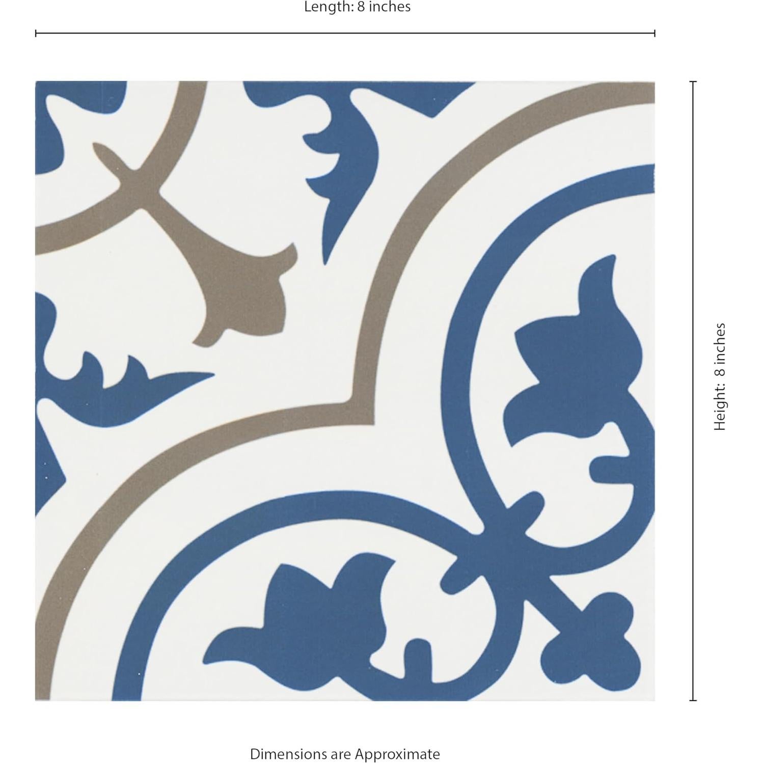 Azulejo de Porcelana Mate MSI Zenzibar 20.32x20.32 cm