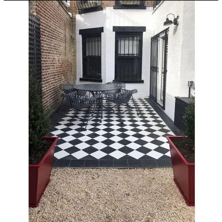 Azulejo de Porcelana Tenedos Blanco 20.32x20.32 cm Mate 30 Piezas