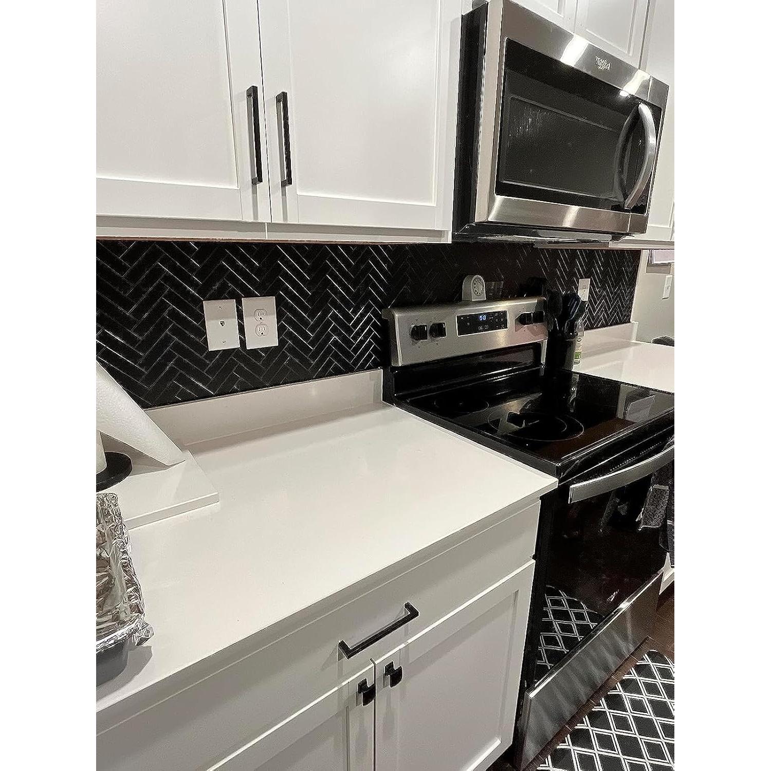 Azulejo autoadhesivo Chevron Negro Miscasa - 6 Piezas 0.39 m²