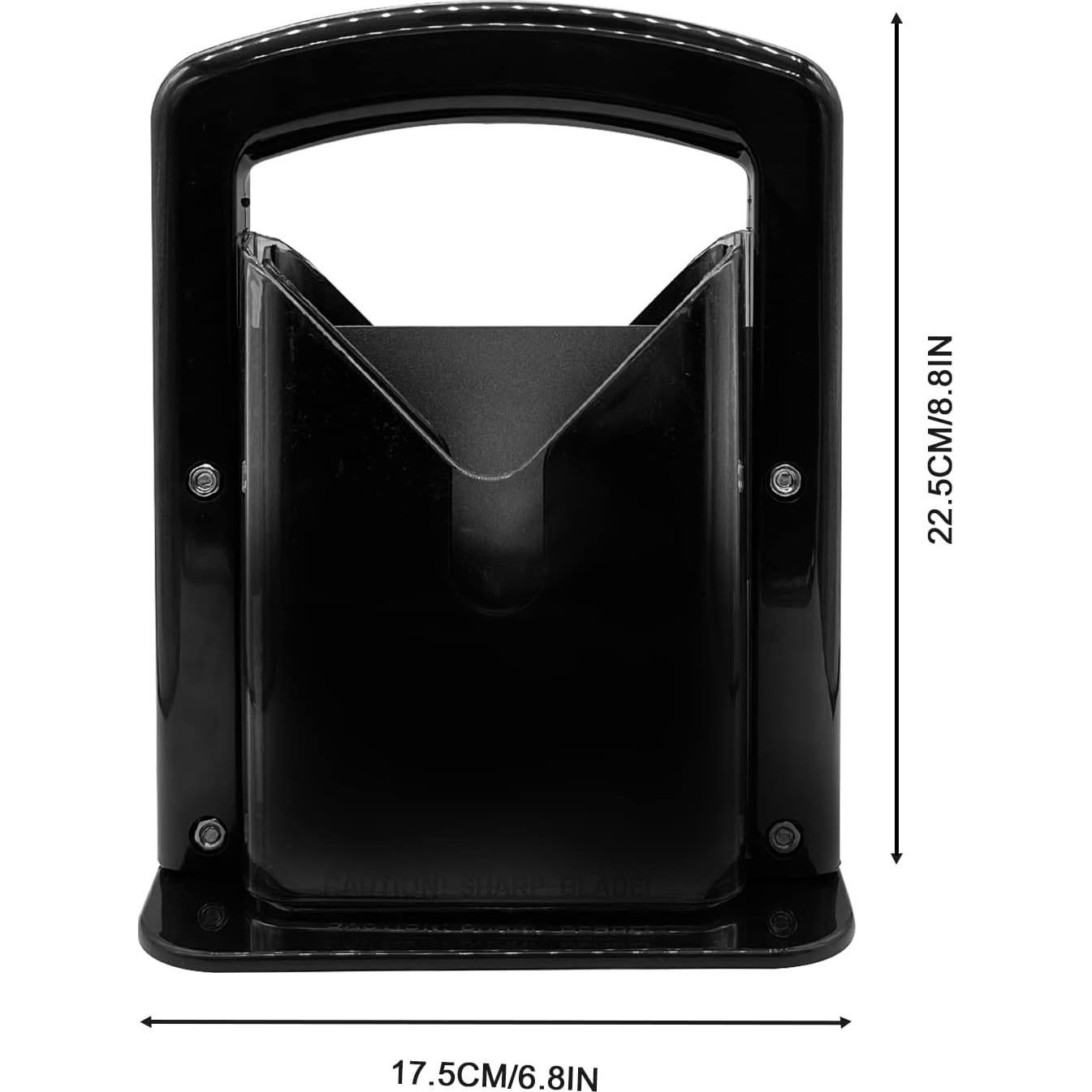 Cortador de Bagels MYKAGS de Acero Inoxidable Negro 17.5x9.5 cm