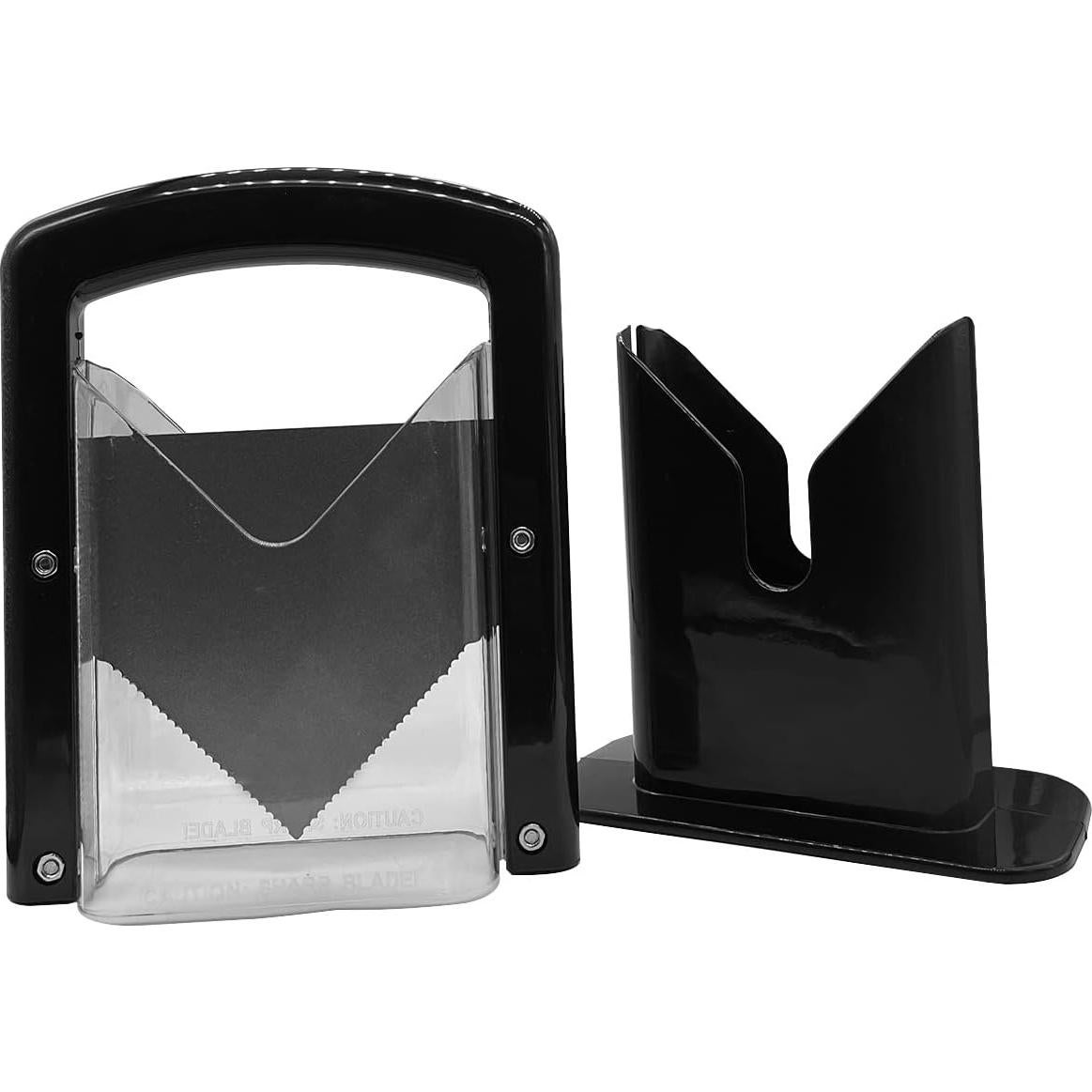 Cortador de Bagels MYKAGS de Acero Inoxidable Negro 17.5x9.5 cm