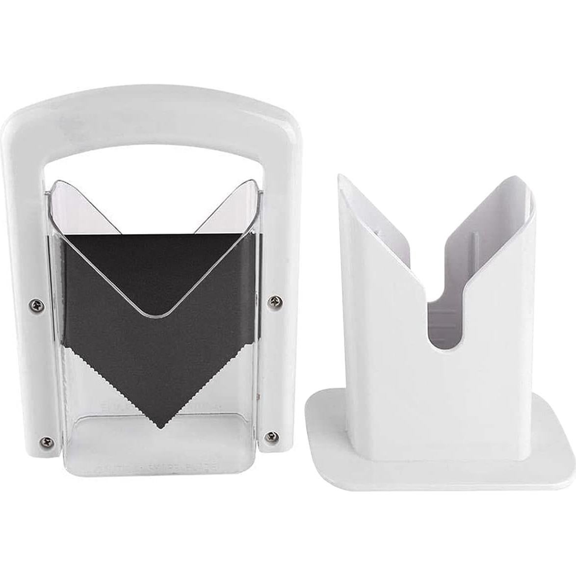 Cortador de Bagels Manual CANDAISY de Acero Inoxidable Blanco